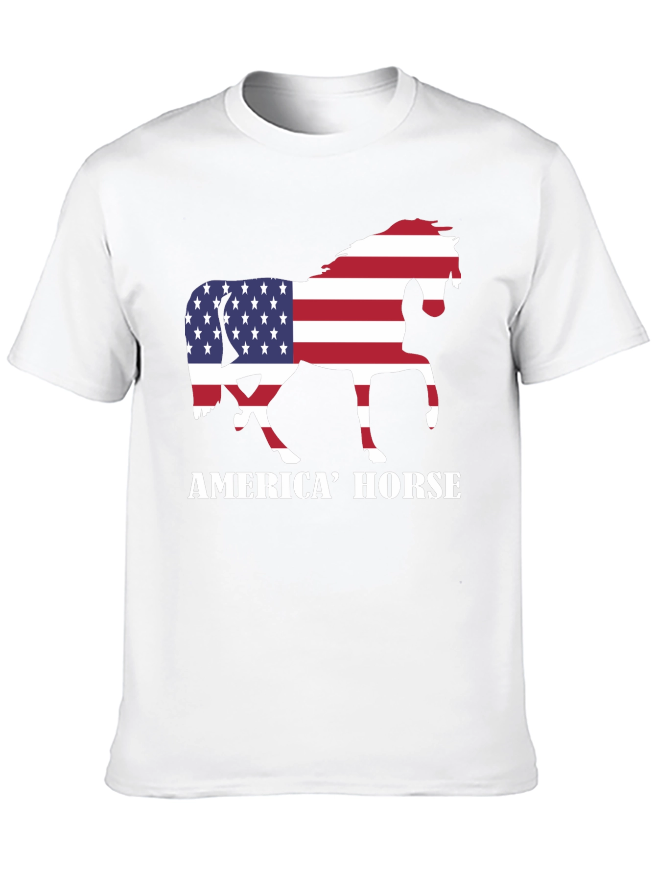 American Horse Flag Graphic Tee