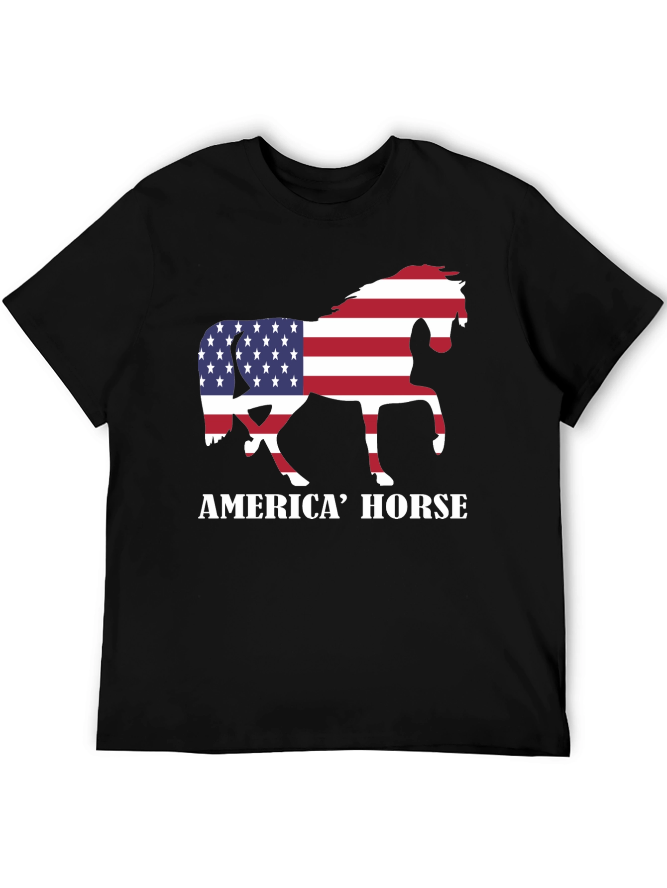 American Horse Flag Graphic Tee