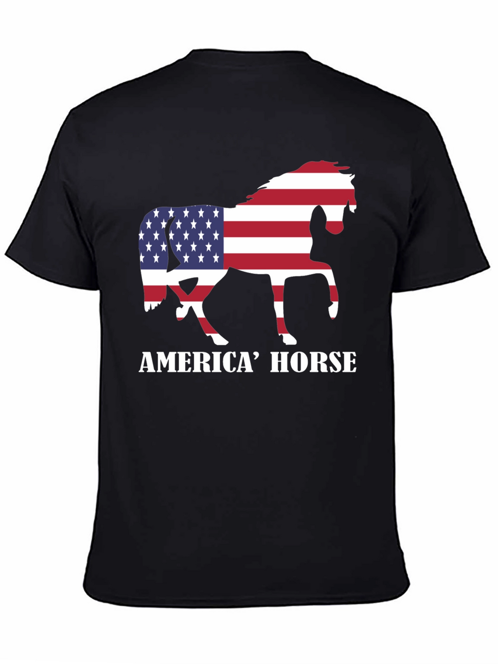 American Horse Flag Graphic Tee