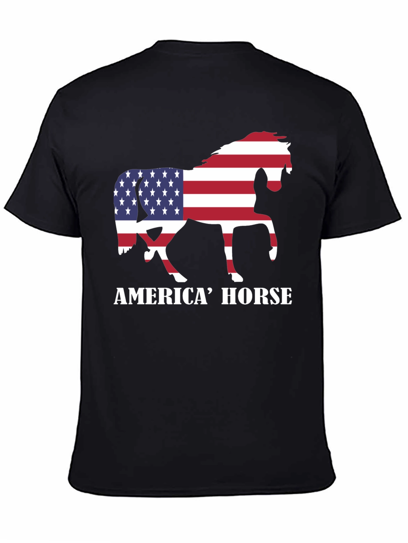 American Horse Flag Graphic Tee