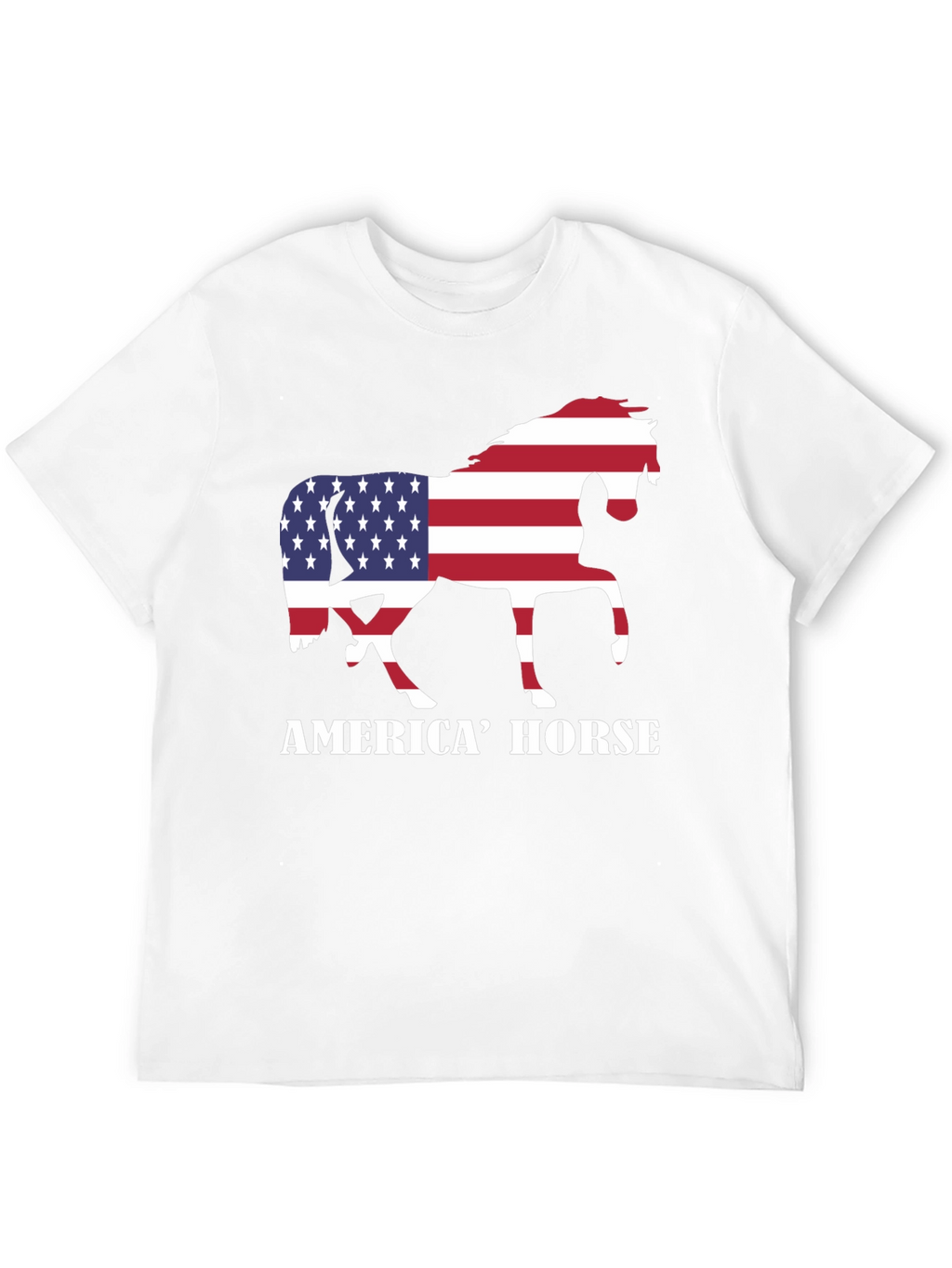 American Horse Flag Graphic Tee