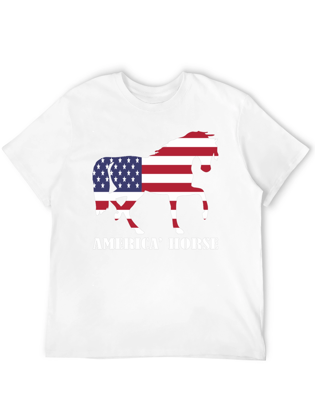 American Horse Flag Graphic Tee