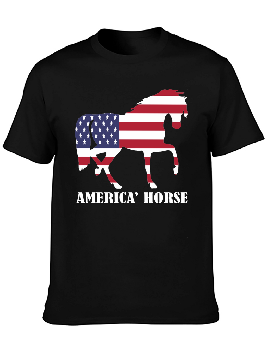 American Horse Flag Graphic Tee