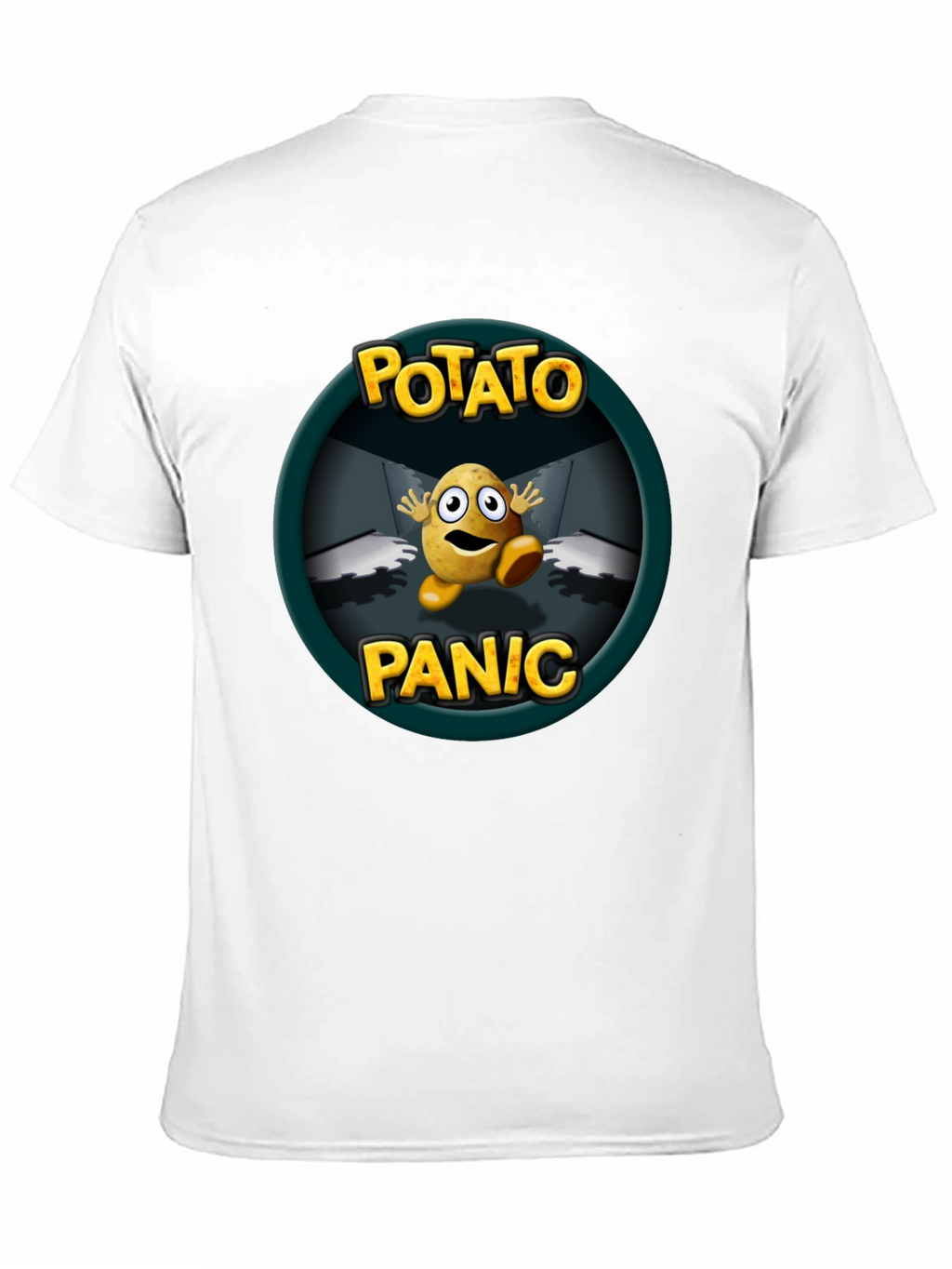 Potato Panic Graphic T-Shirt - Black Cotton Tee
