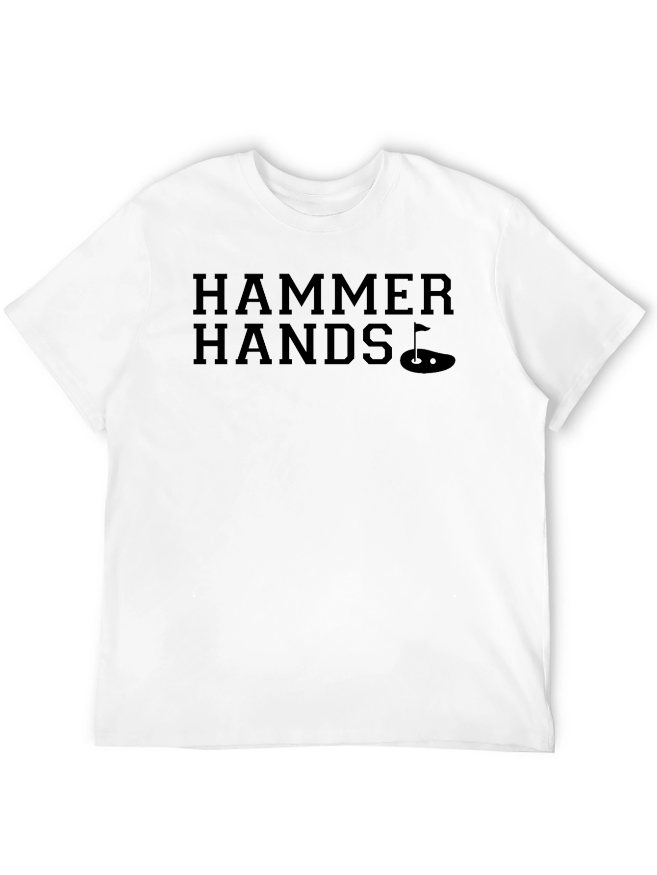 Hammer Hands Golf T-Shirt - Unique Golfing Apparel