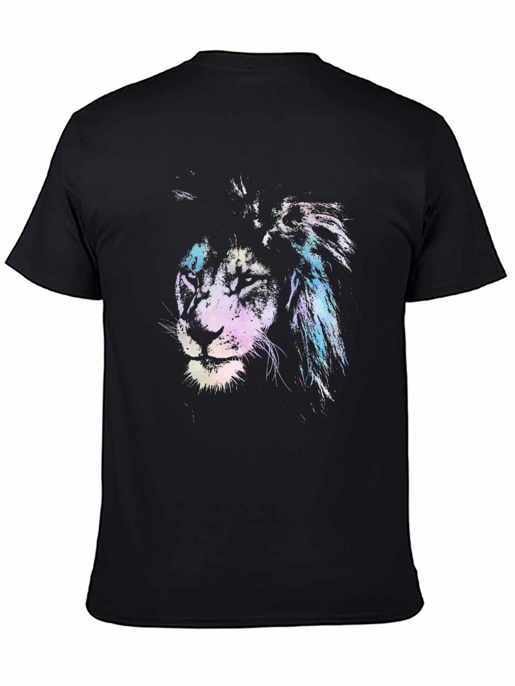 Lion Graphic Print Crew Neck T-Shirt