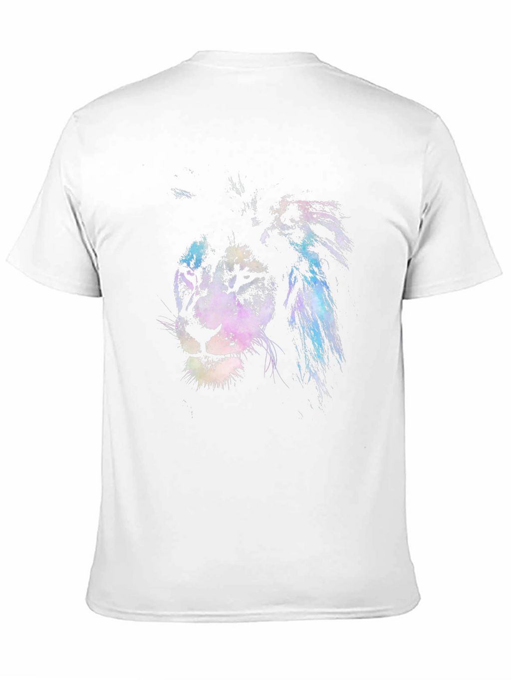 Lion Graphic Print Crew Neck T-Shirt