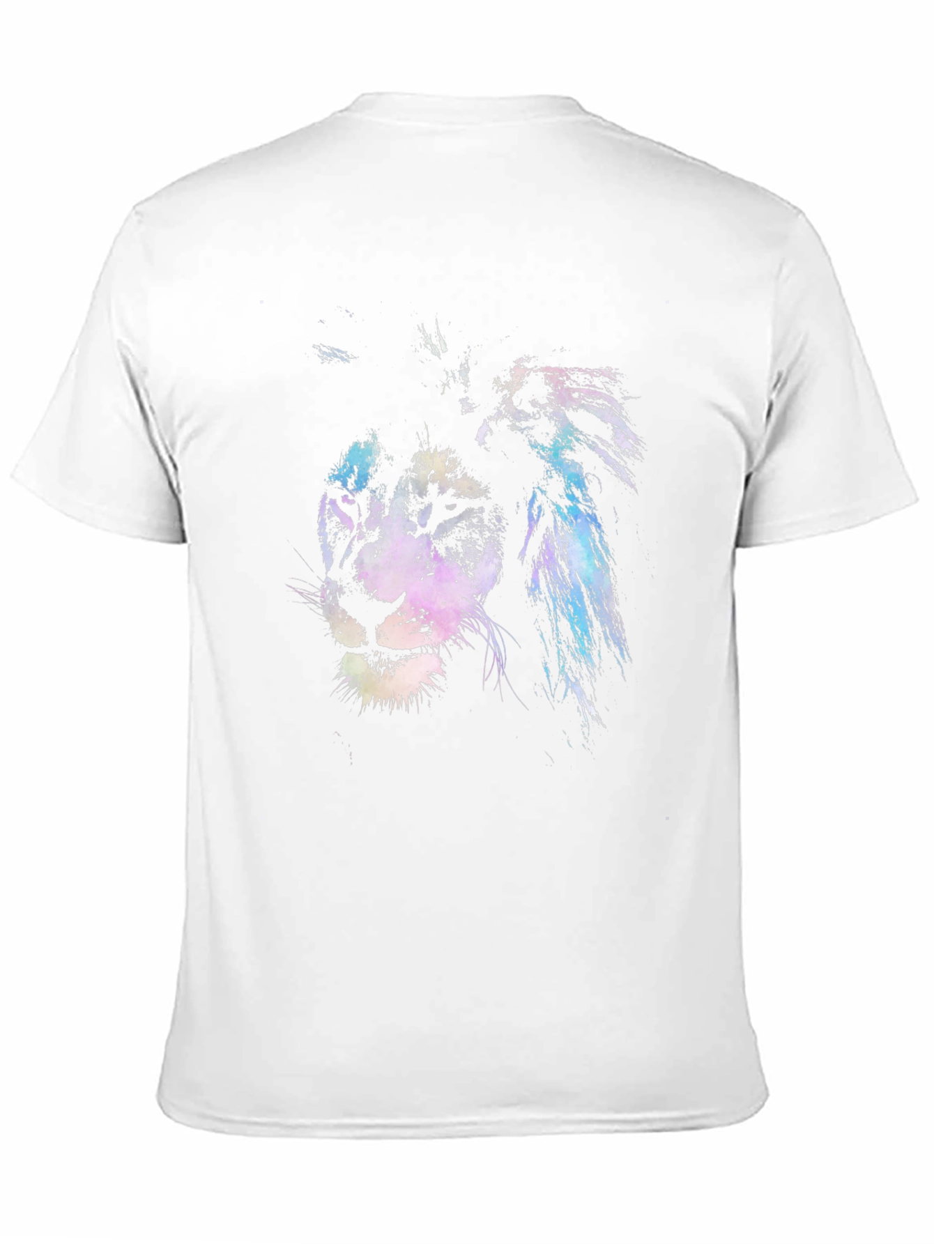 Lion Graphic Print Crew Neck T-Shirt