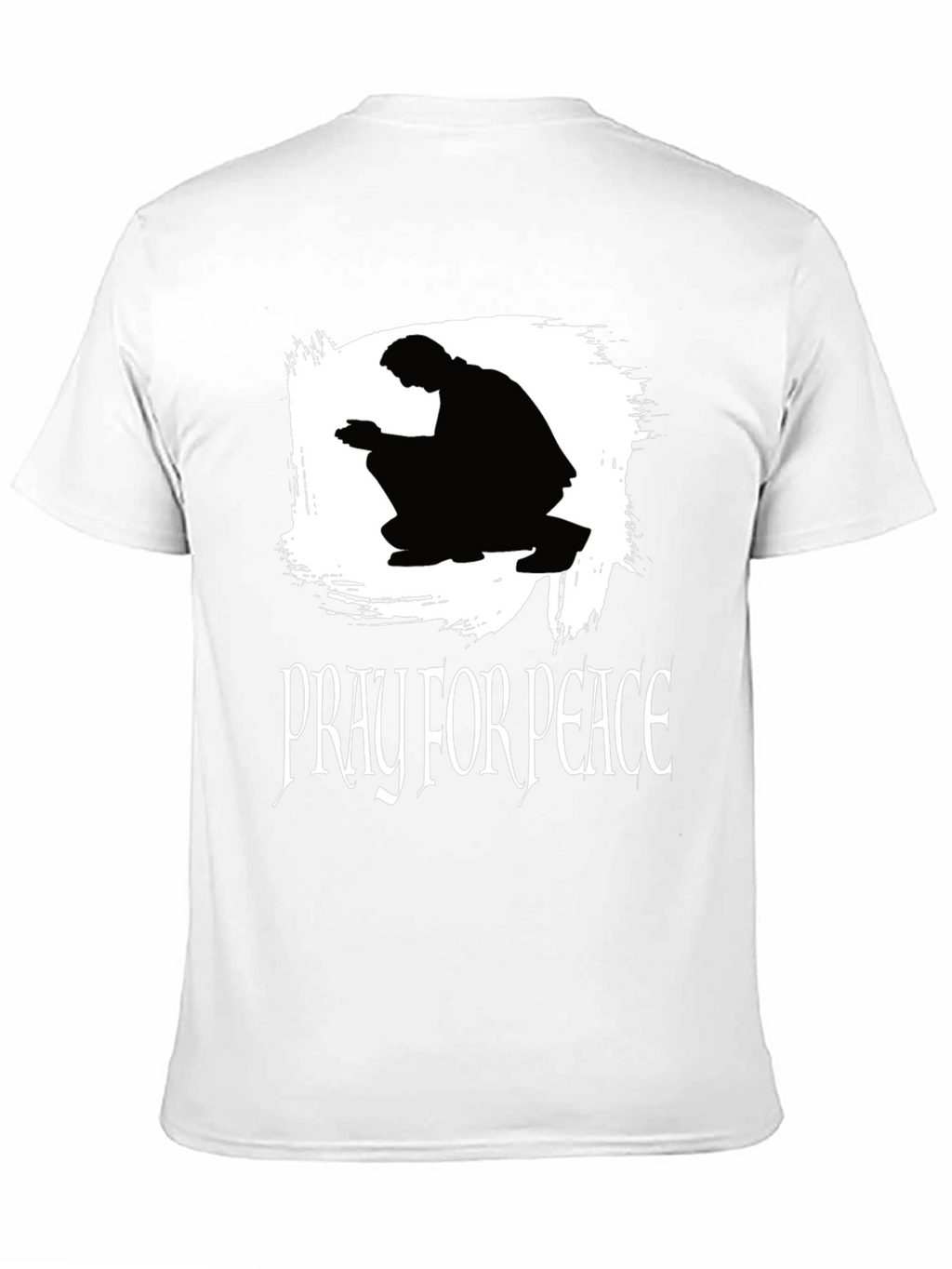Pray for Peace Black Graphic T-Shirt