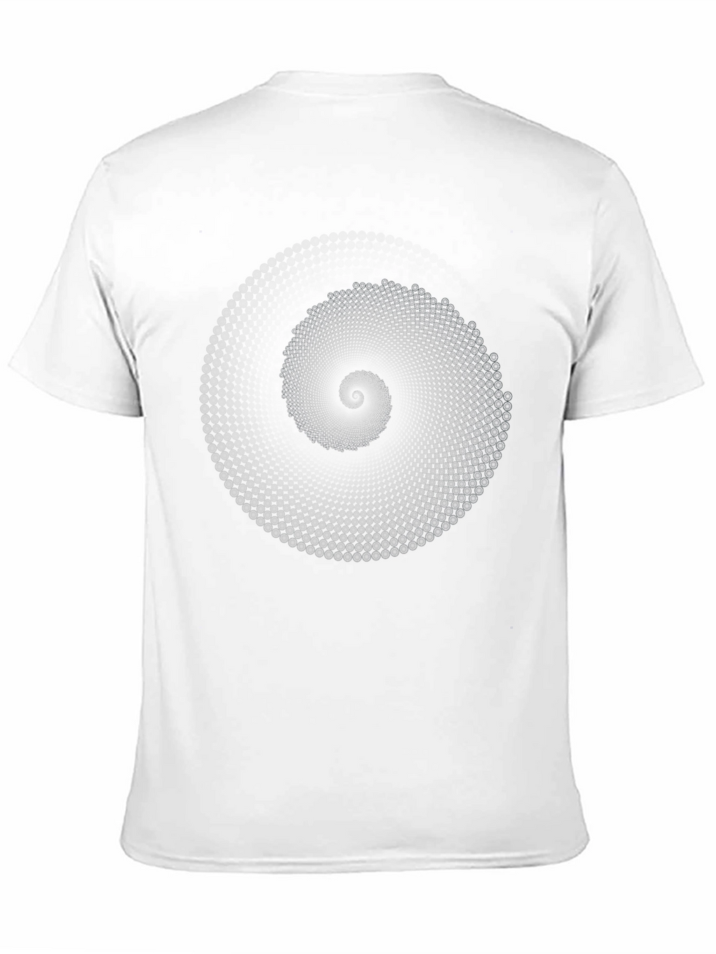 Hypnotic Spiral Graphic Print Mens Black T-Shirt