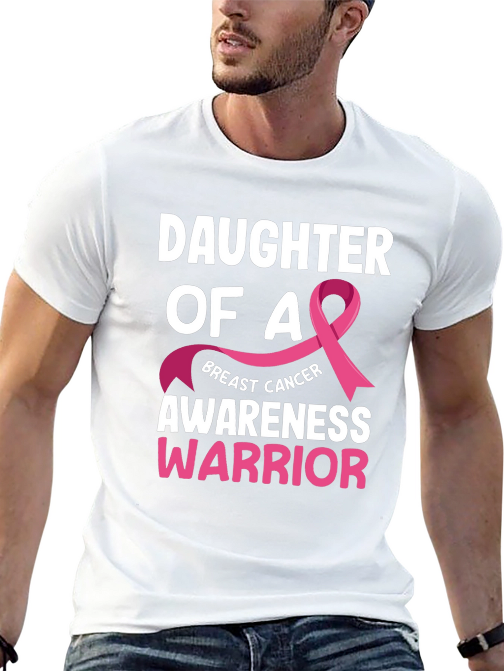 Daughter of a Warrior Breast Cancer Awareness T-Shirt