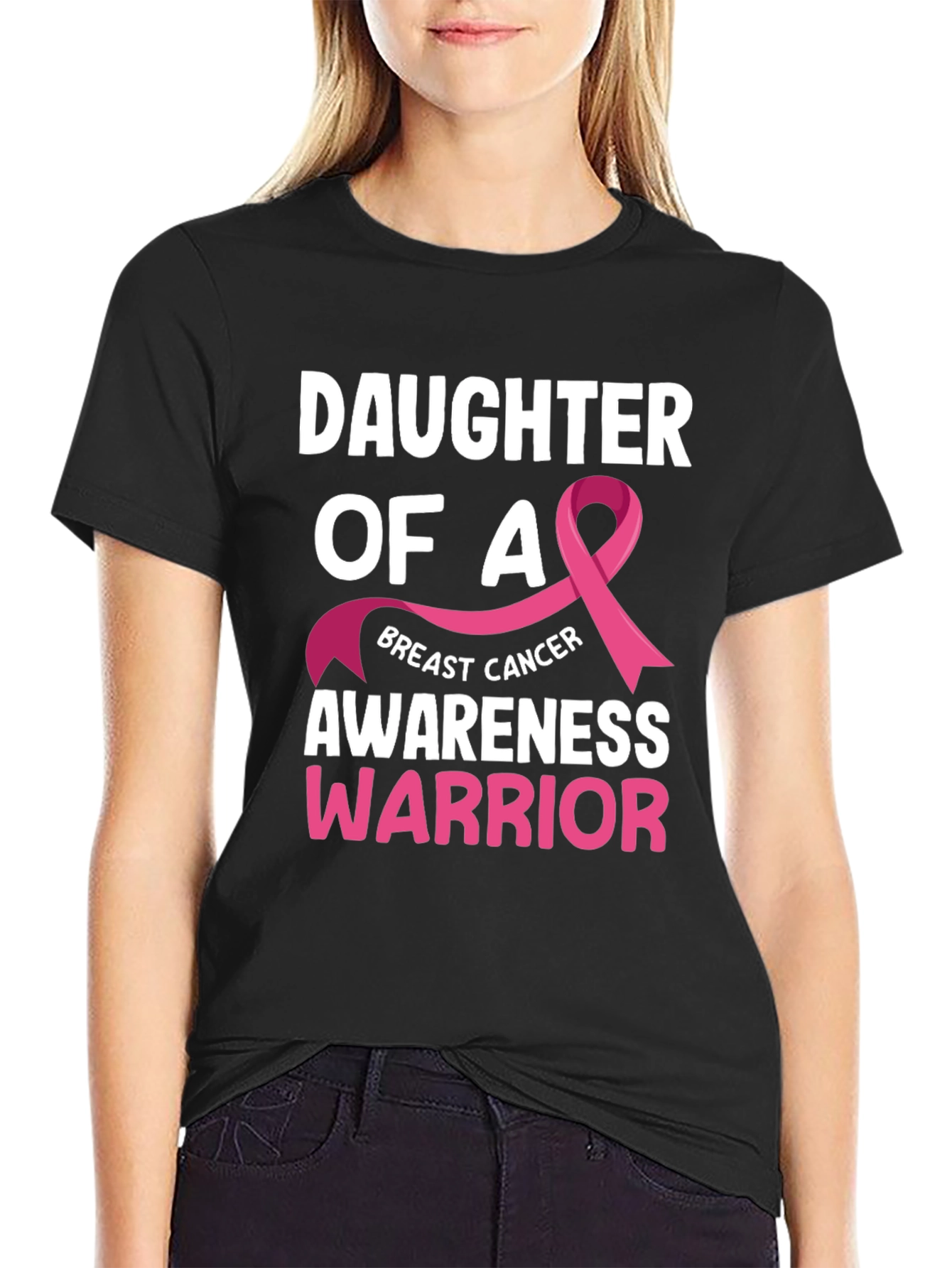 Daughter of a Warrior Breast Cancer Awareness T-Shirt