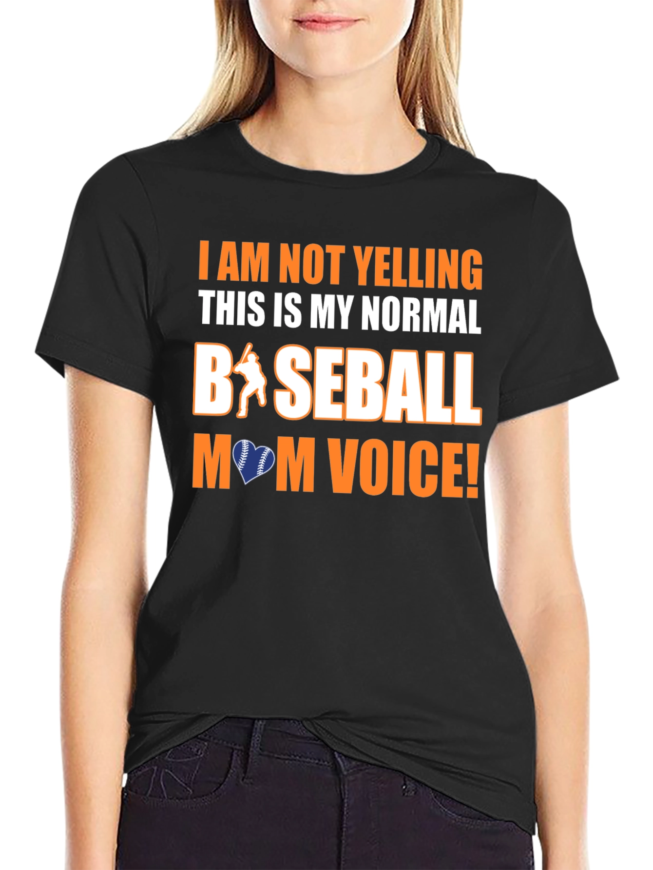 Baseball Mom Voice Graphic Tee - Perfect for Game Day!