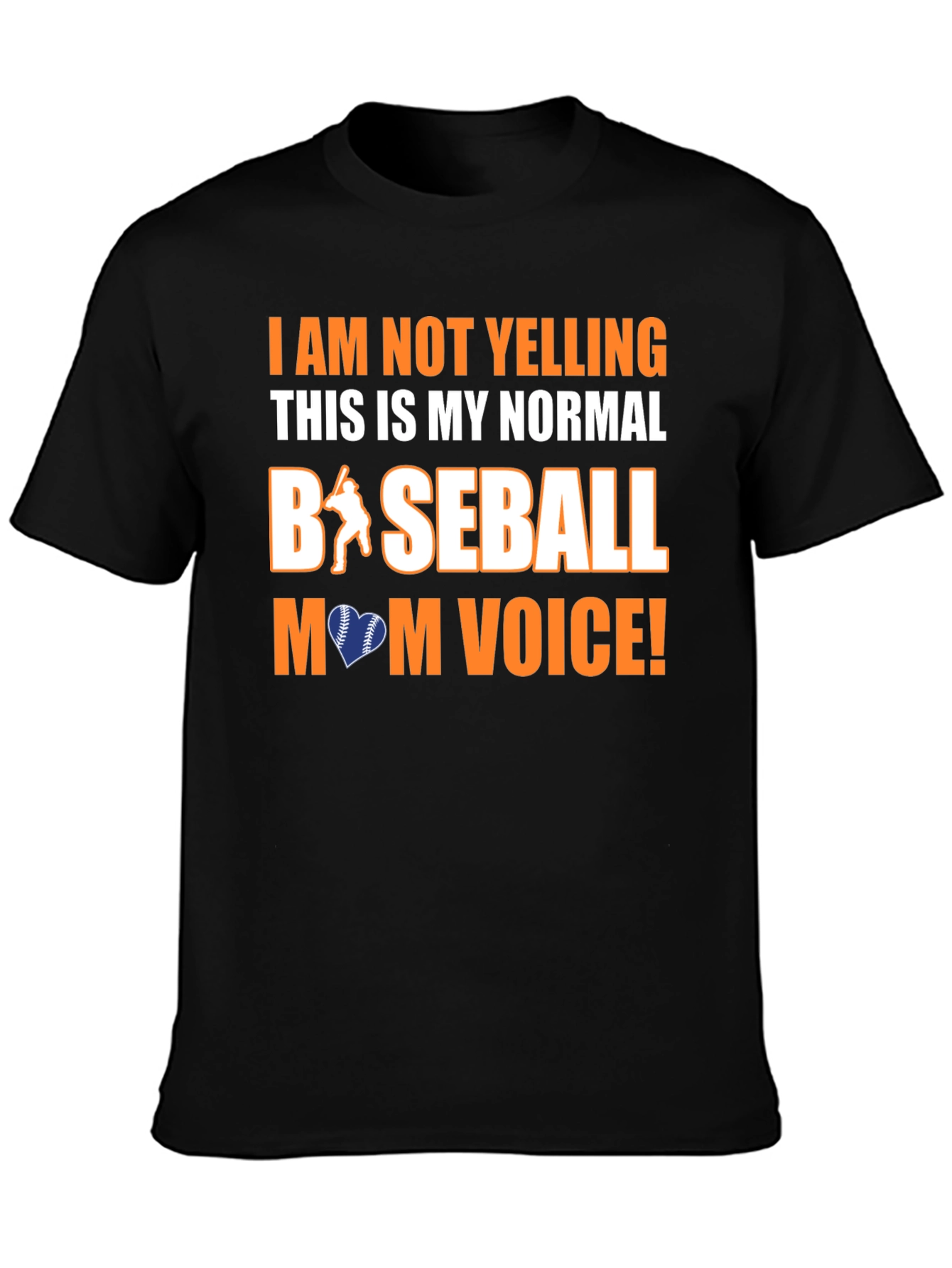 Baseball Mom Voice Graphic Tee - Perfect for Game Day!