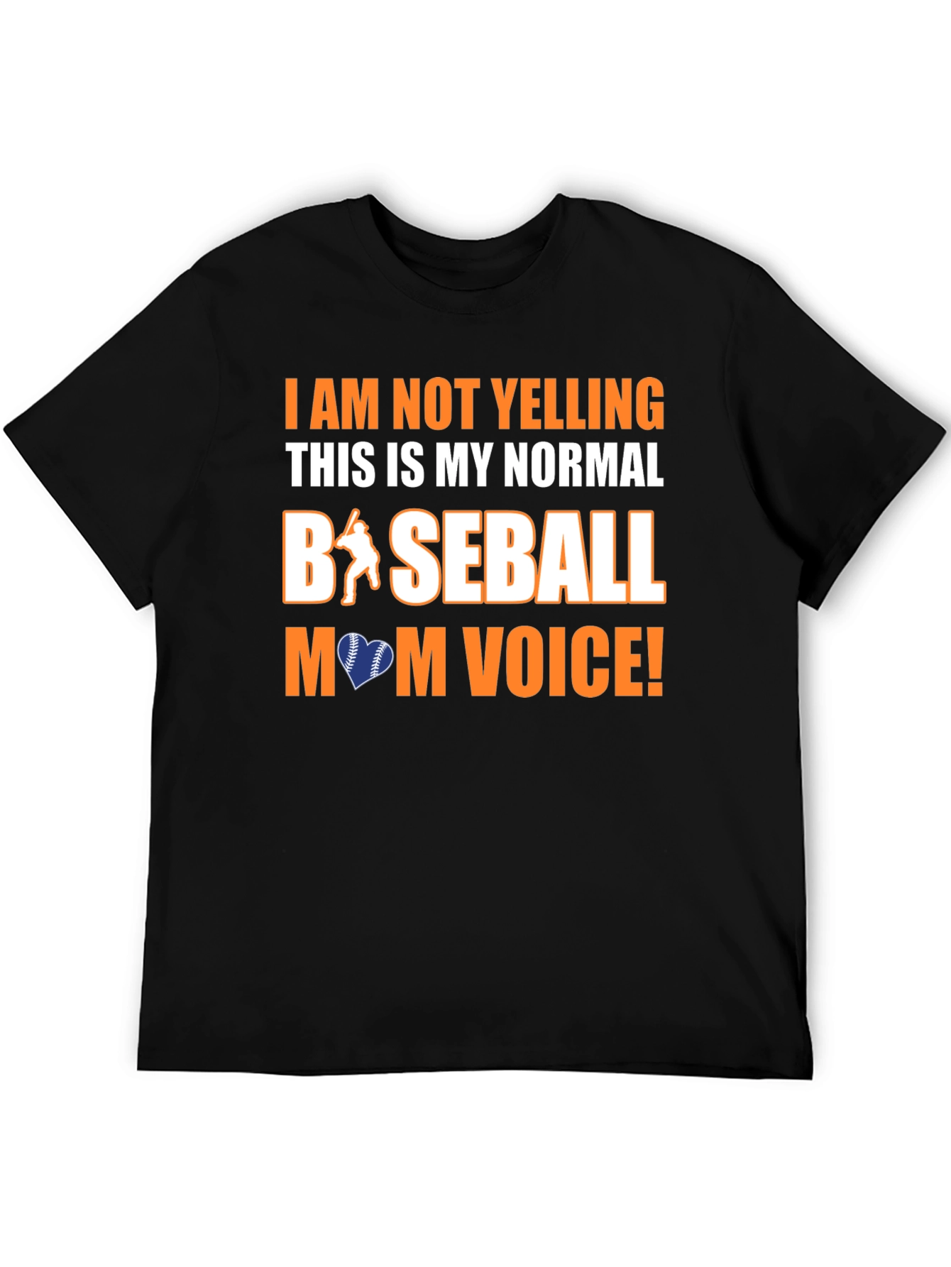 Baseball Mom Voice Graphic Tee - Perfect for Game Day!