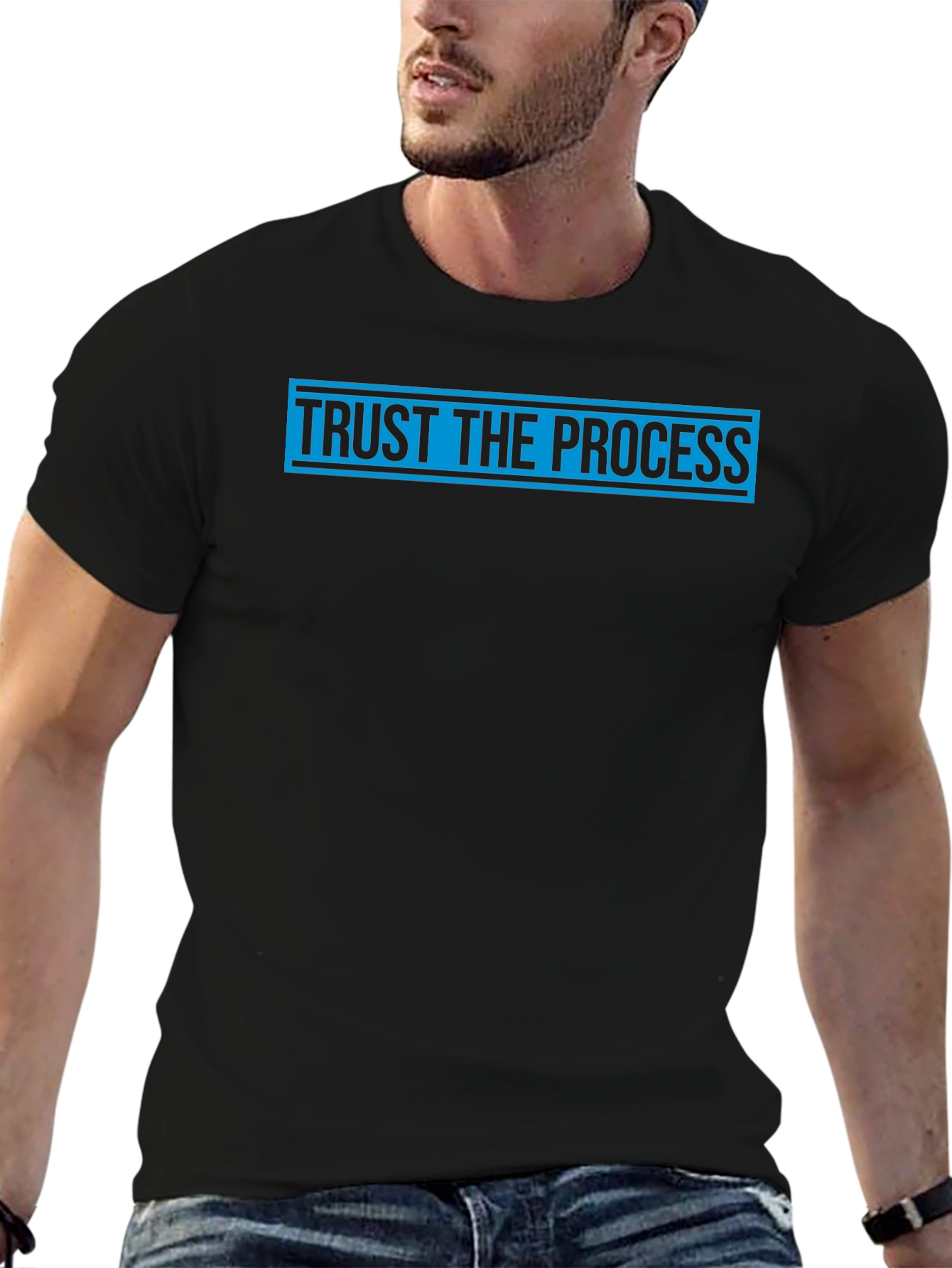 Trust the Process Graphic Tee - Black