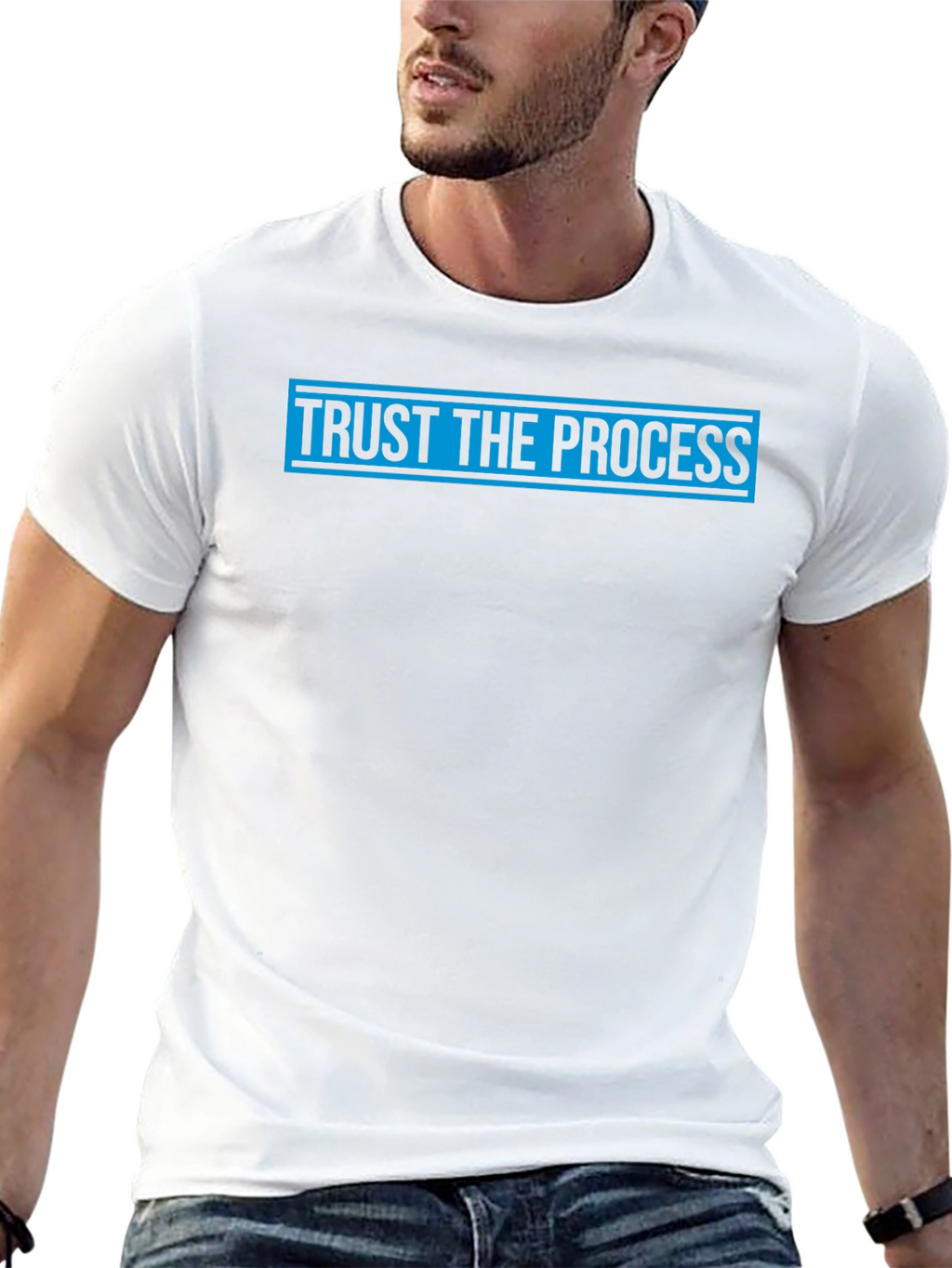 Trust the Process Graphic Tee - Black