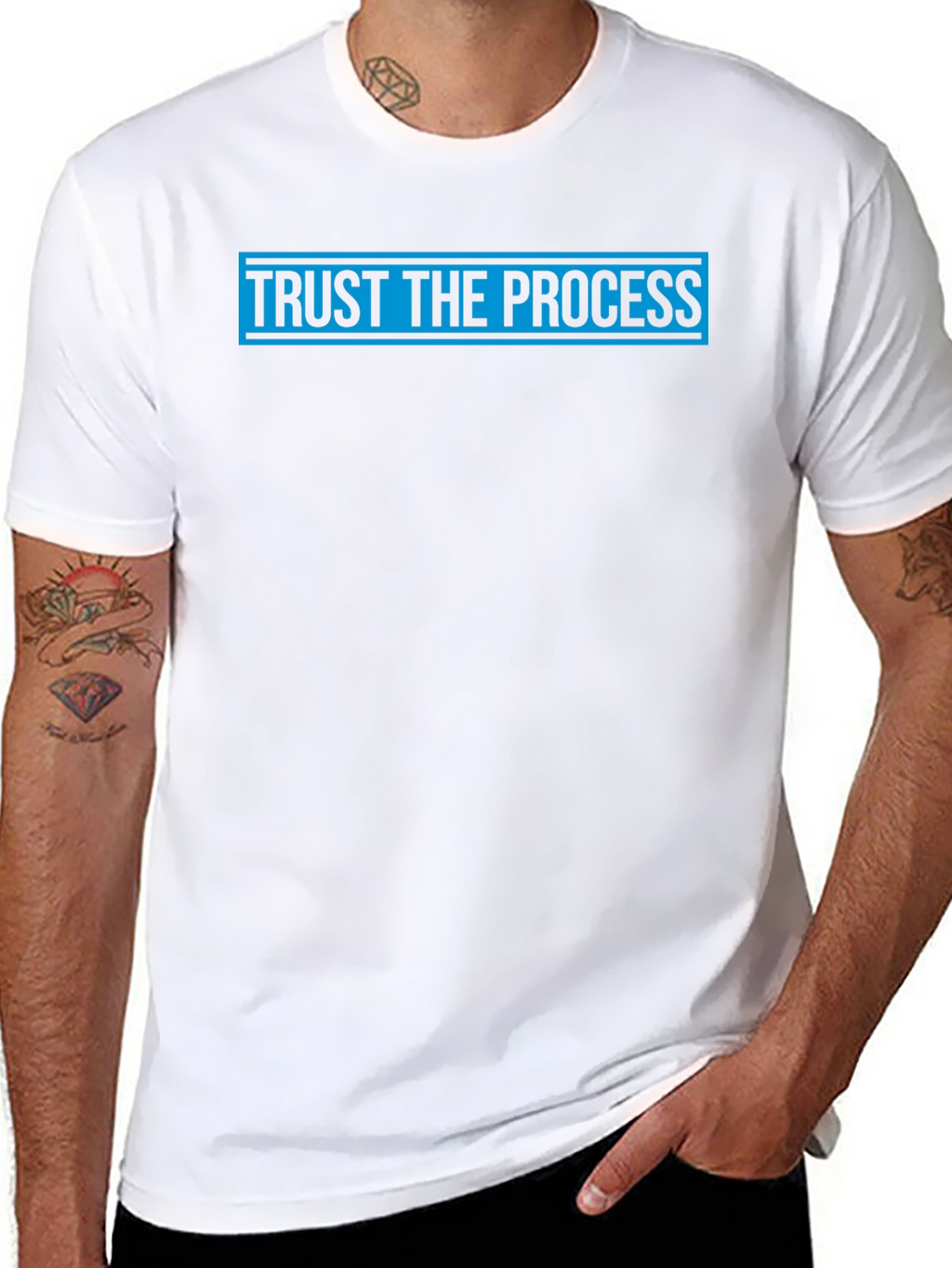 Trust the Process Graphic Tee - Black