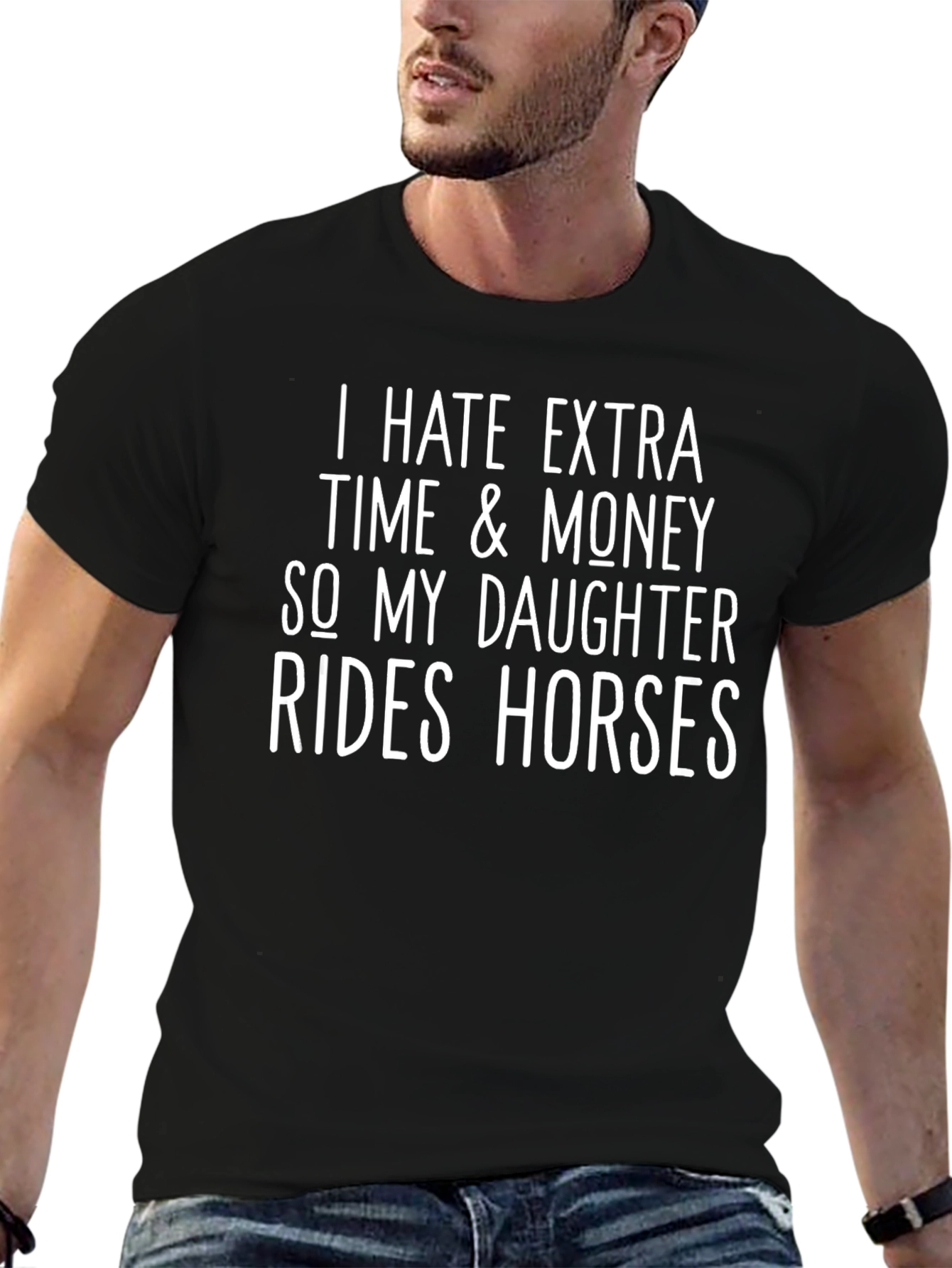 Humorous Horse Riding Dad T-Shirt