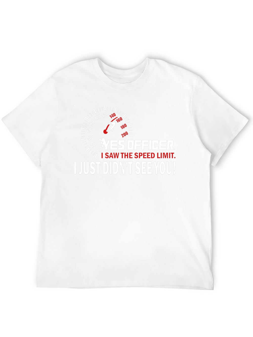 Funny Speed Limit T-Shirt - Yes Officer!