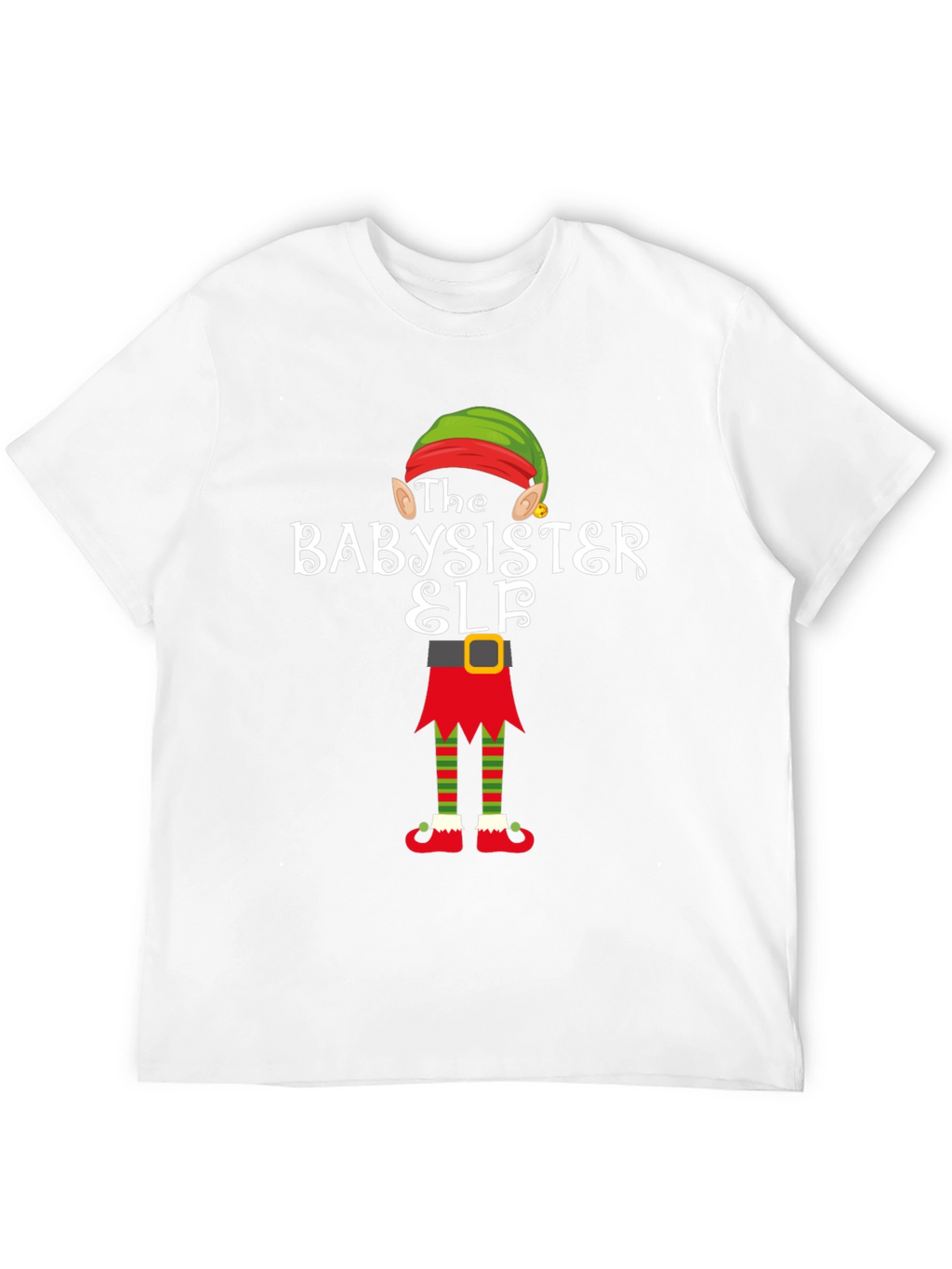 Babysister Elf Holiday T-Shirt