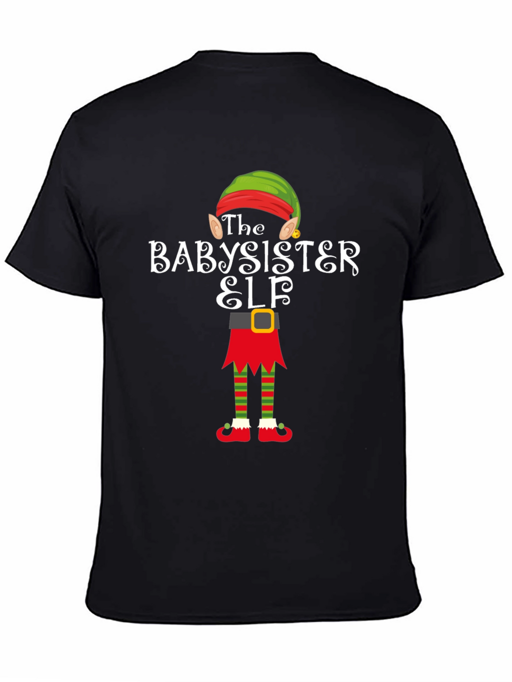 Babysister Elf Holiday T-Shirt