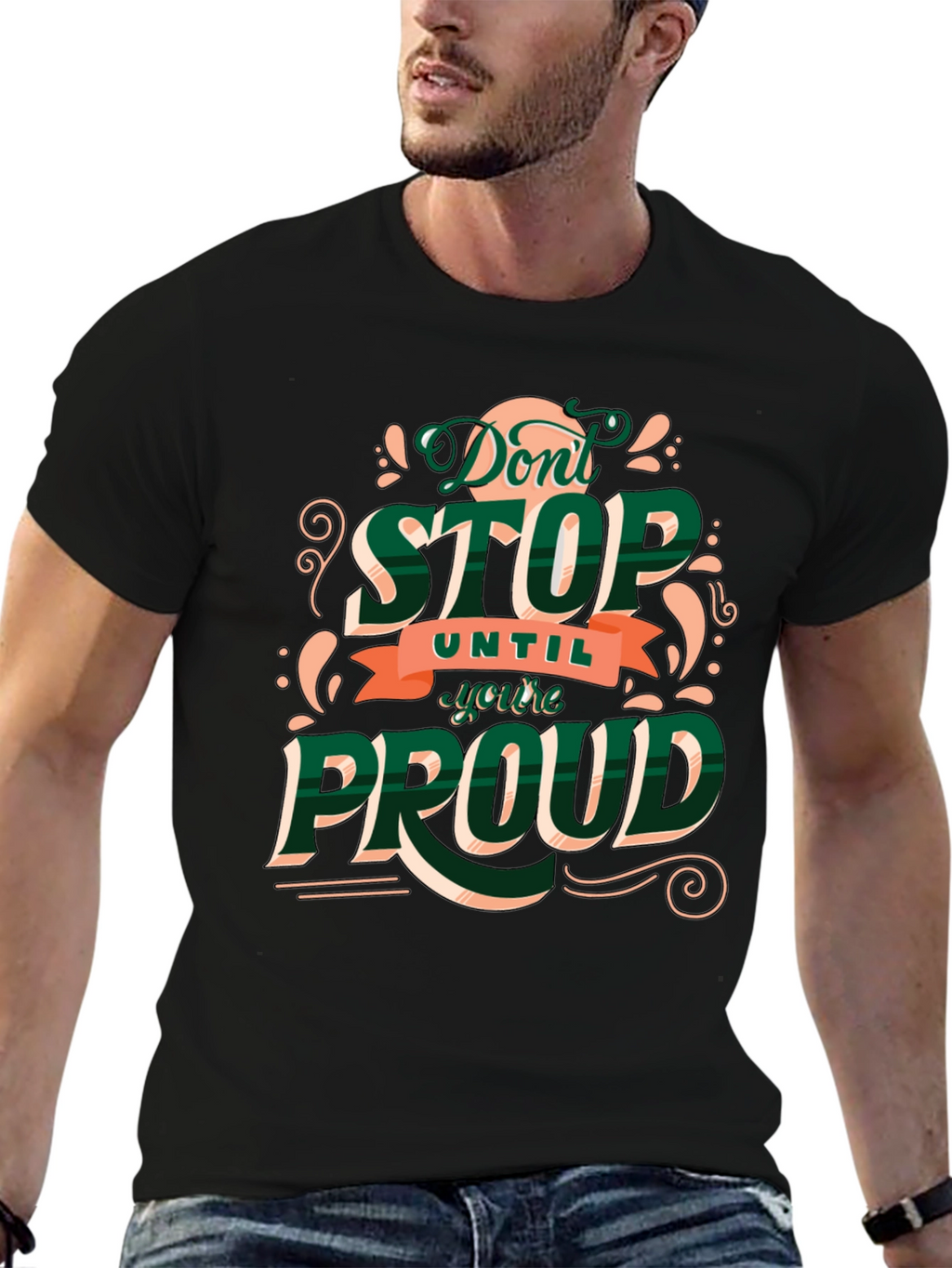Motivational Dont Stop Graphic Tee