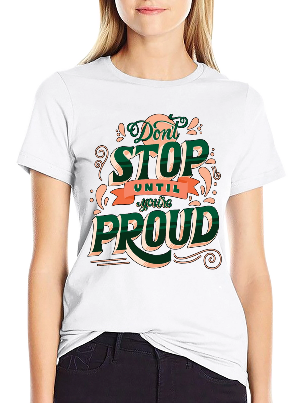 Motivational Dont Stop Graphic Tee