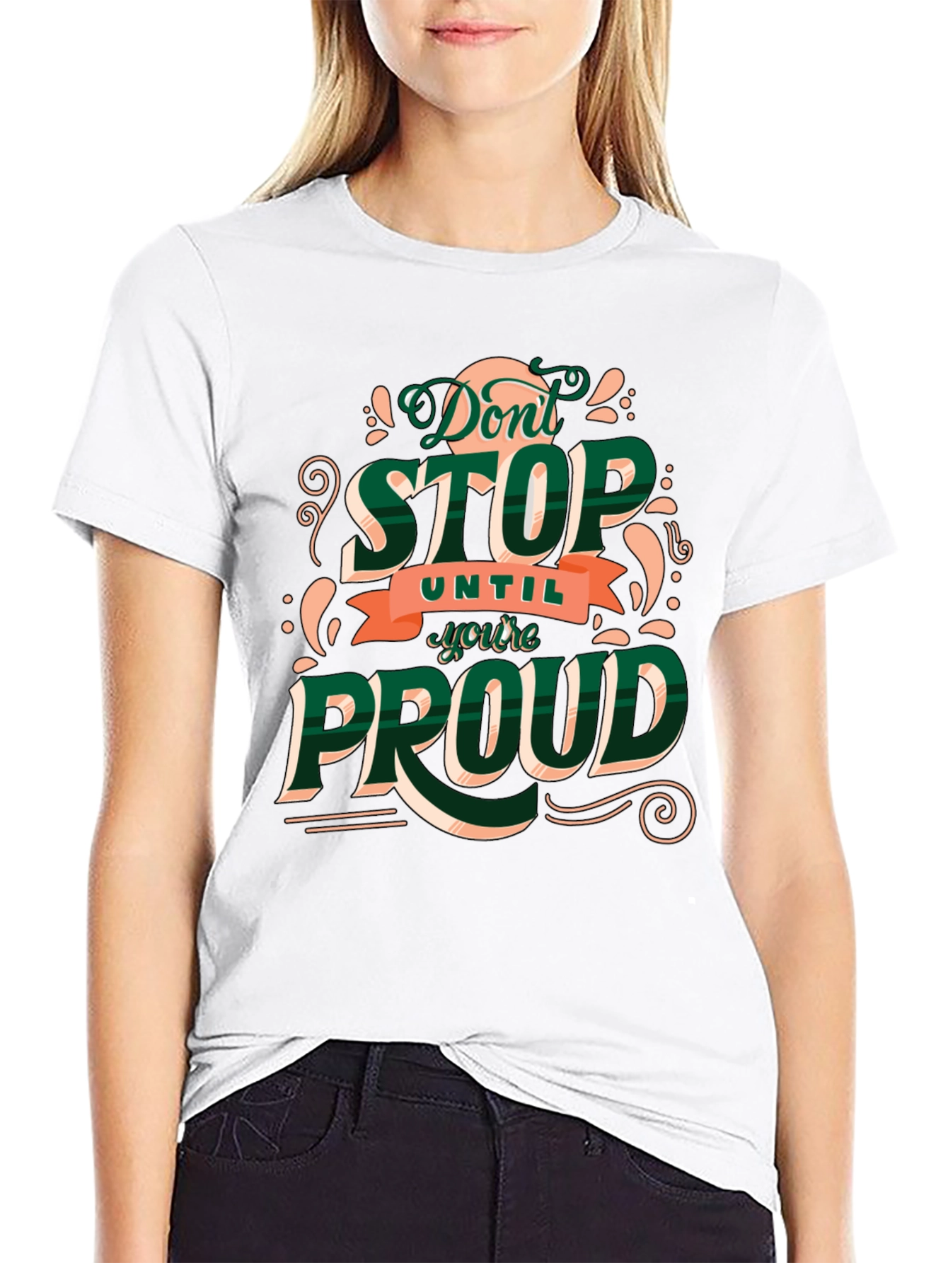 Motivational Dont Stop Graphic Tee