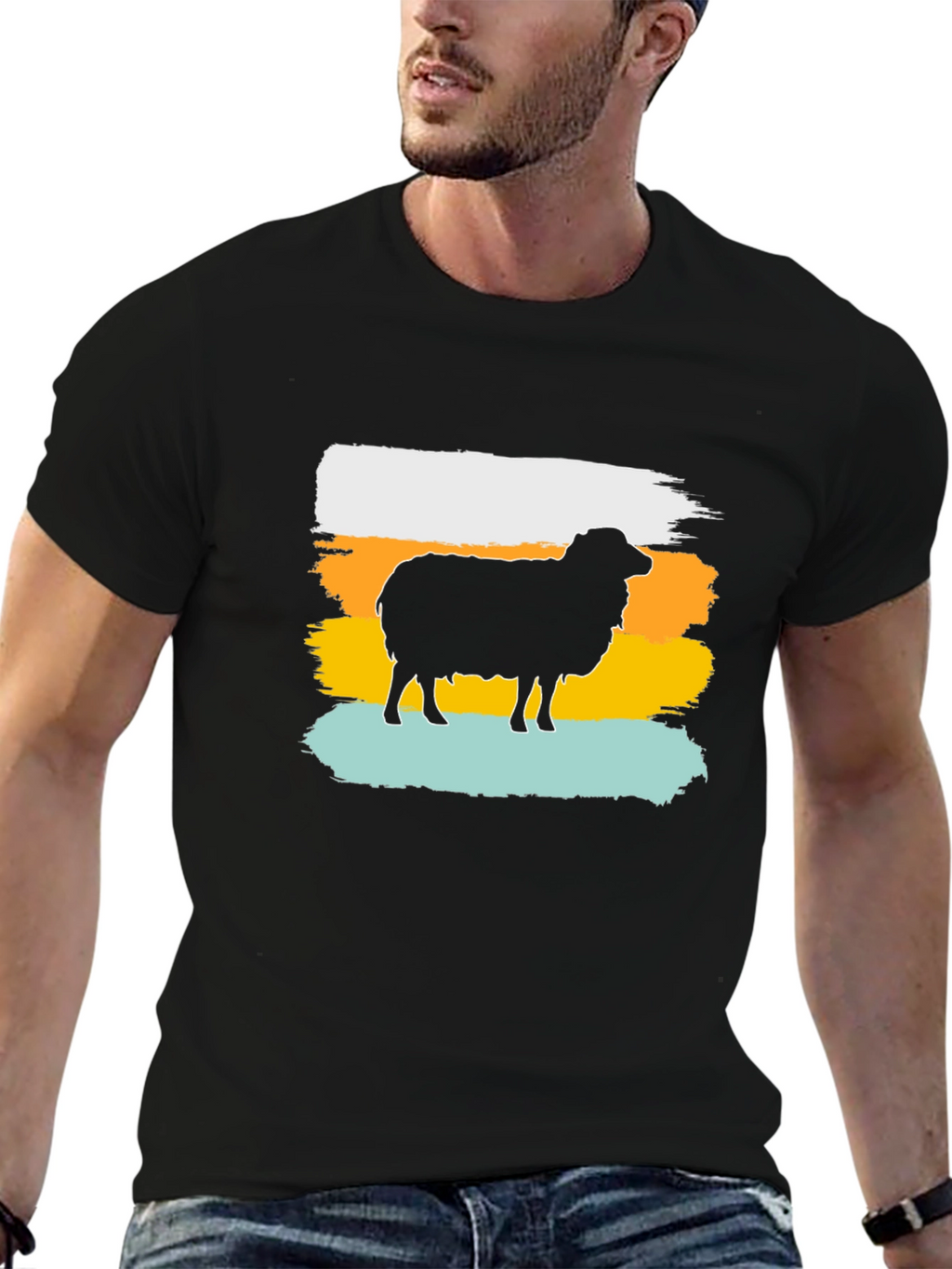 Retro Sheep Graphic Tee