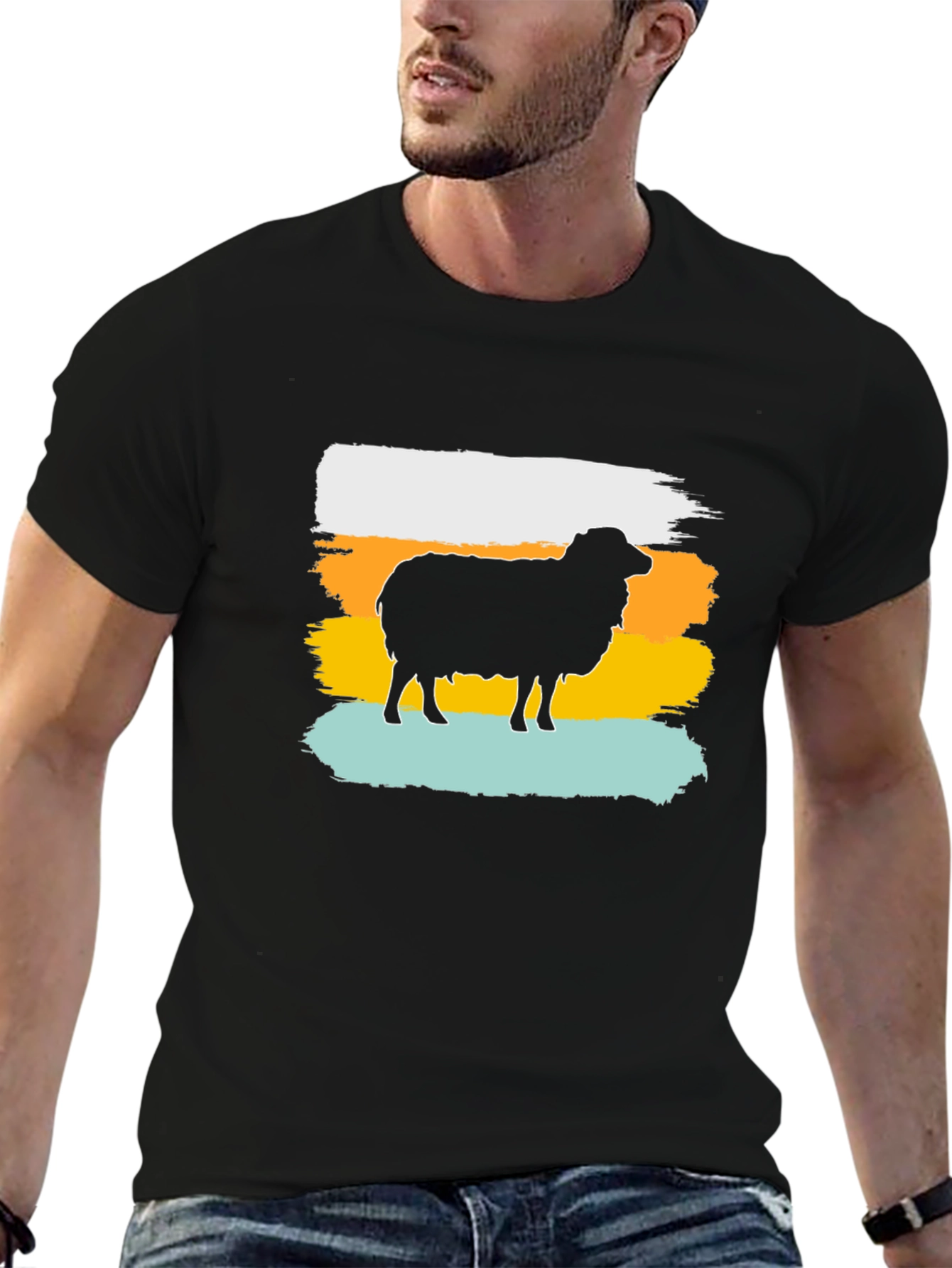 Retro Sheep Graphic Tee