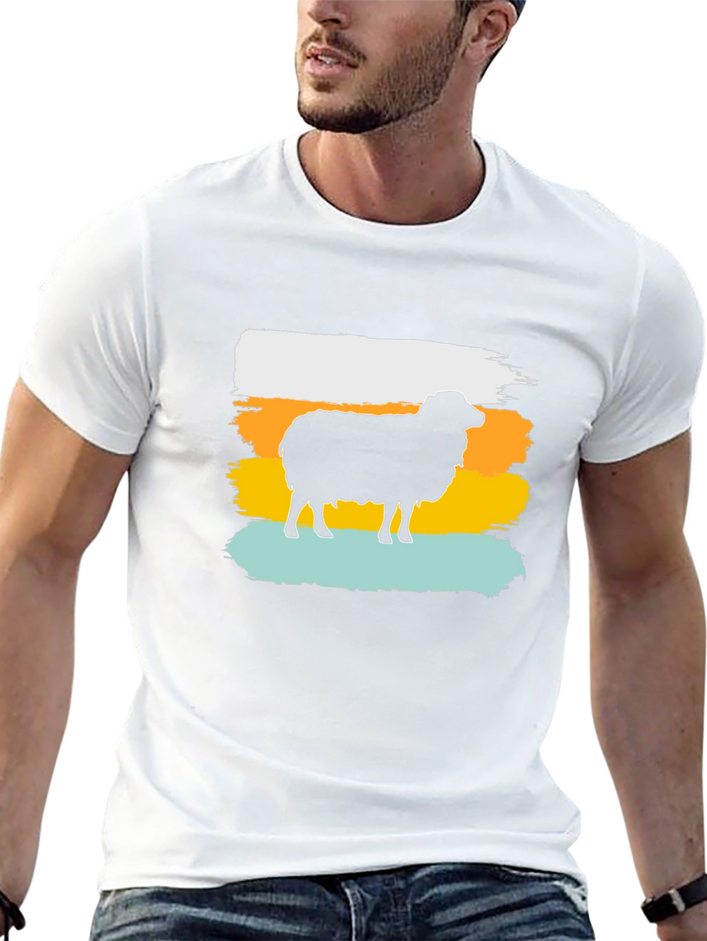 Retro Sheep Graphic Tee