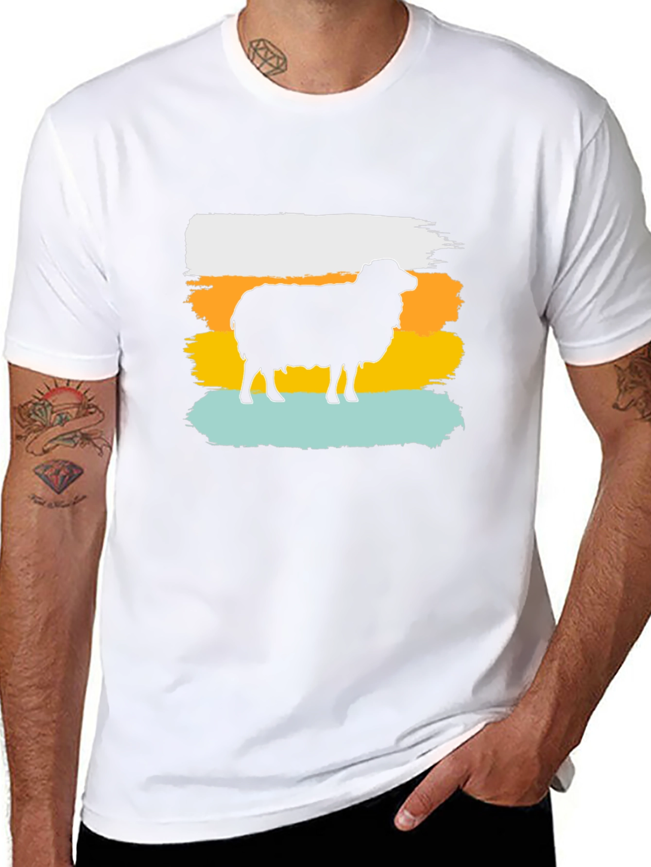 Retro Sheep Graphic Tee