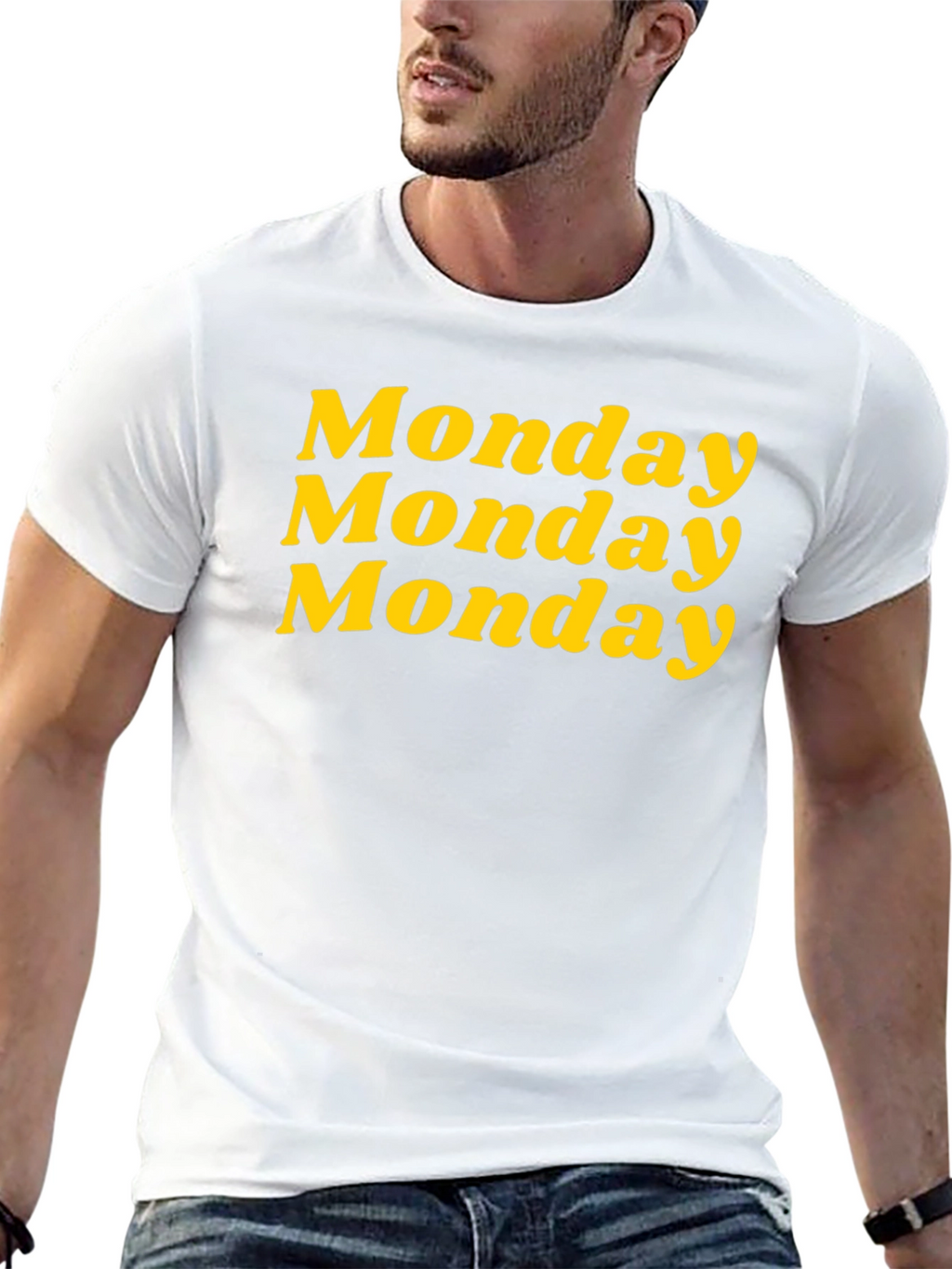 Monday Graphic Black T-Shirt