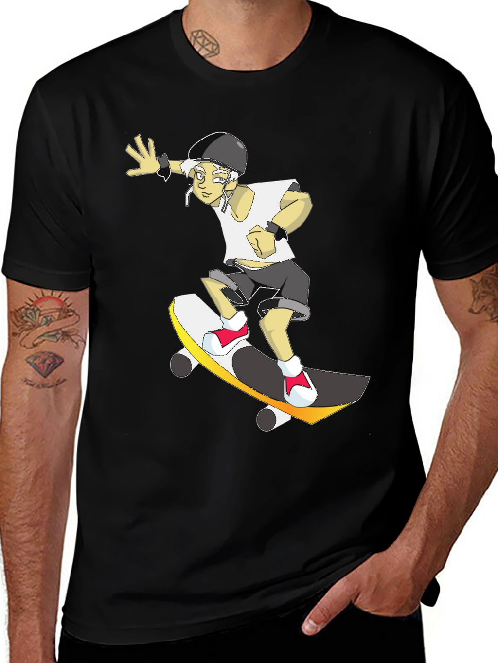 Skateboarder T-Shirt - Cool Graphic Tee