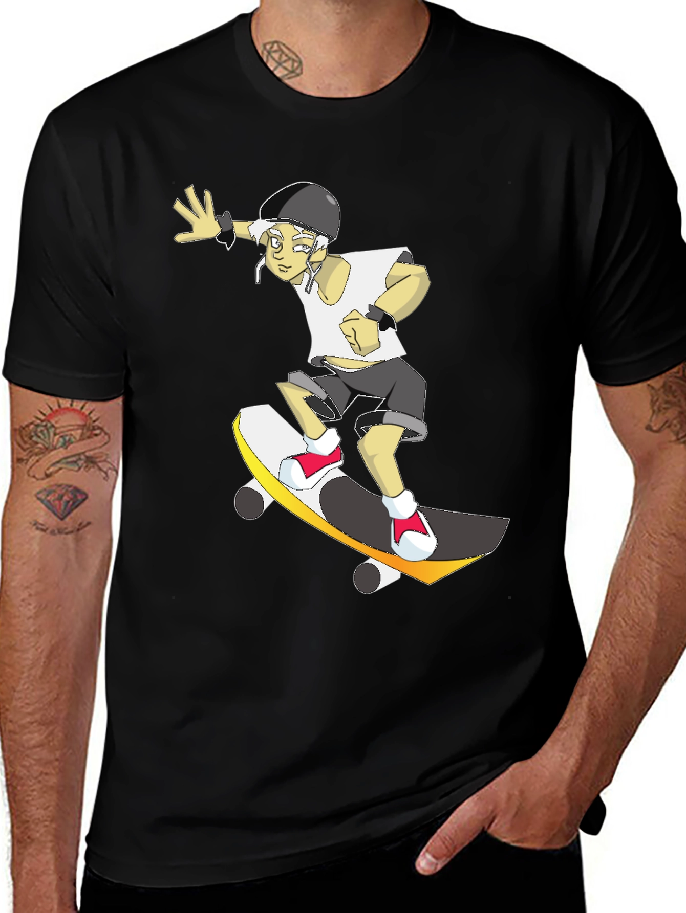 Skateboarder T-Shirt - Cool Graphic Tee