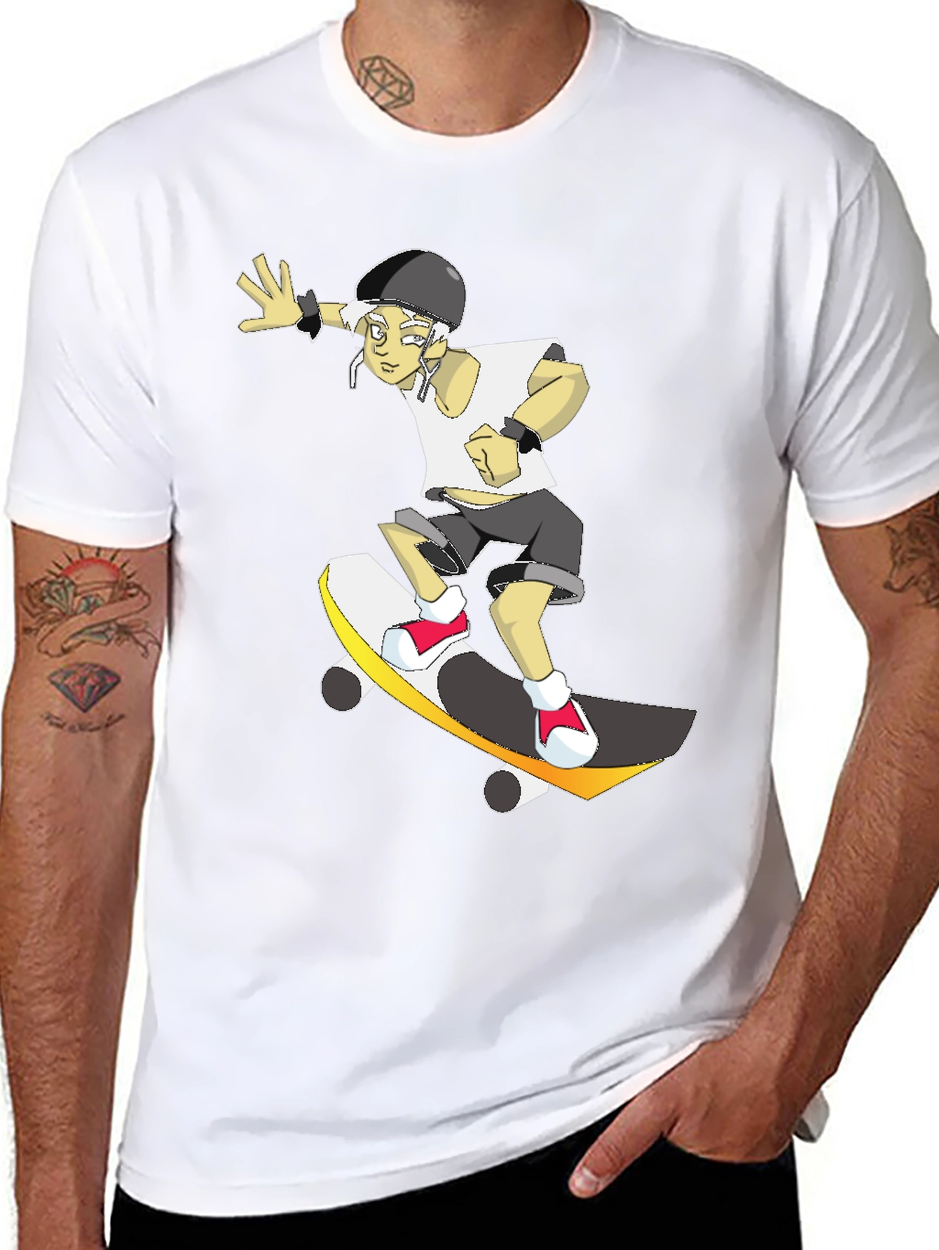 Skateboarder T-Shirt - Cool Graphic Tee