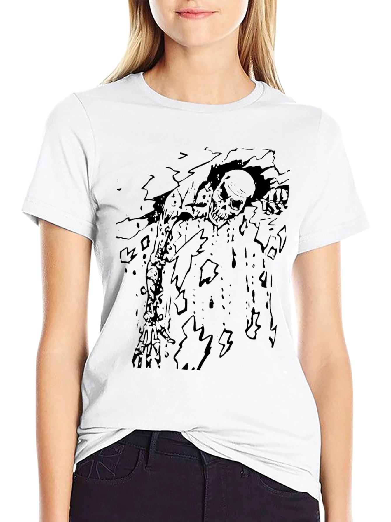 Zombie Graphic T-Shirt - Creepy Undead Design