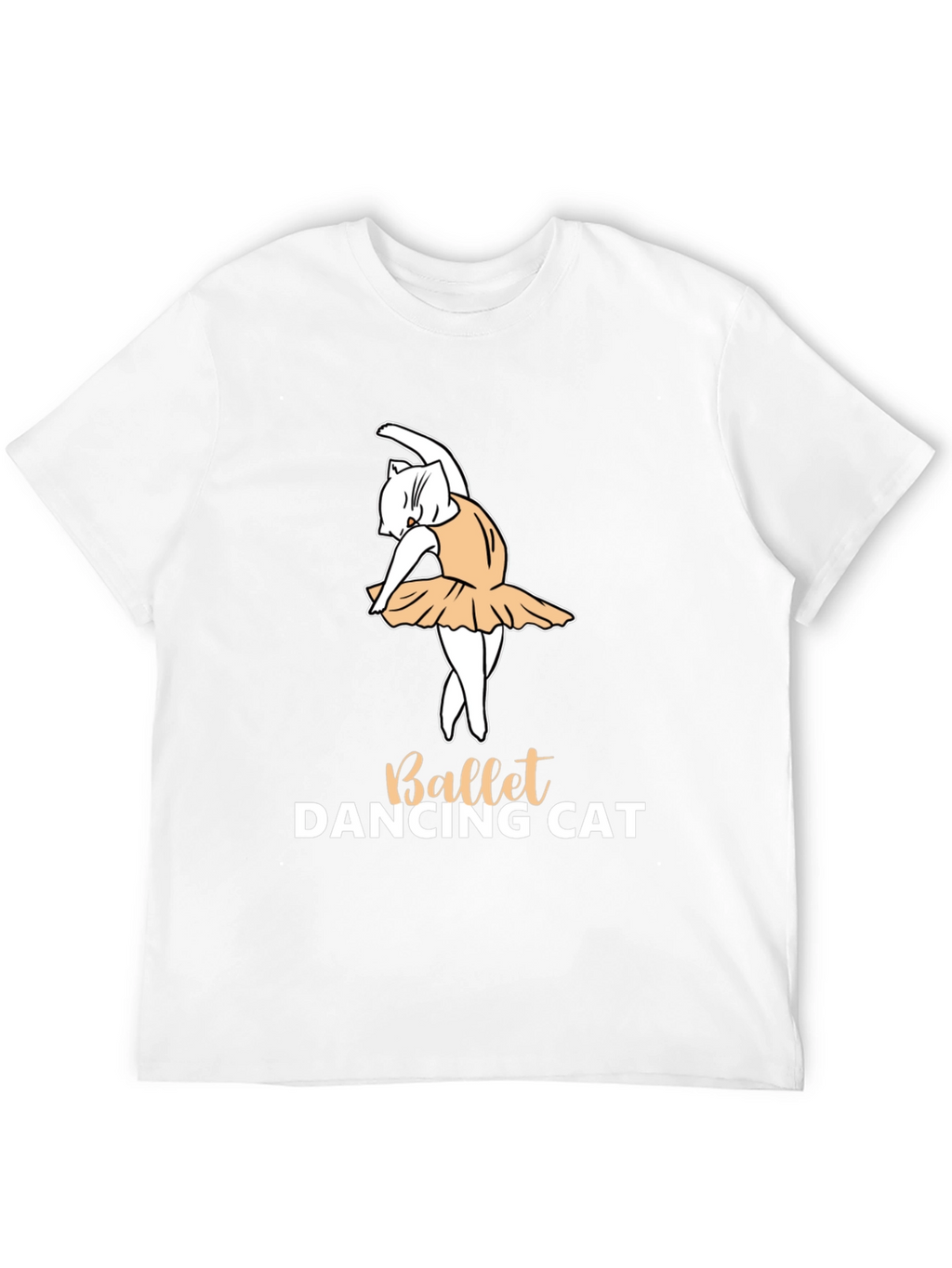 Ballet Dancing Cat Graphic T-Shirt