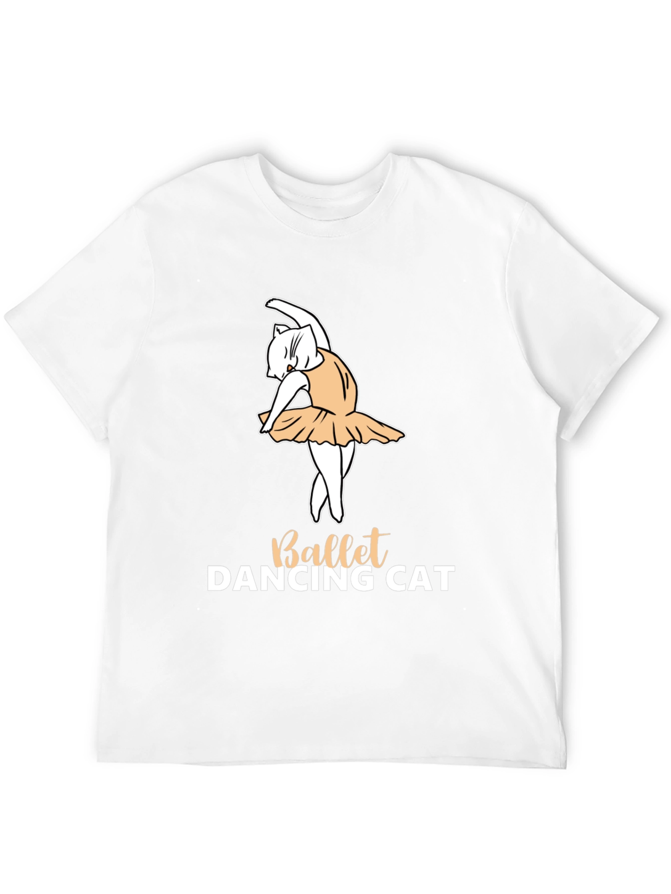 Ballet Dancing Cat Graphic T-Shirt