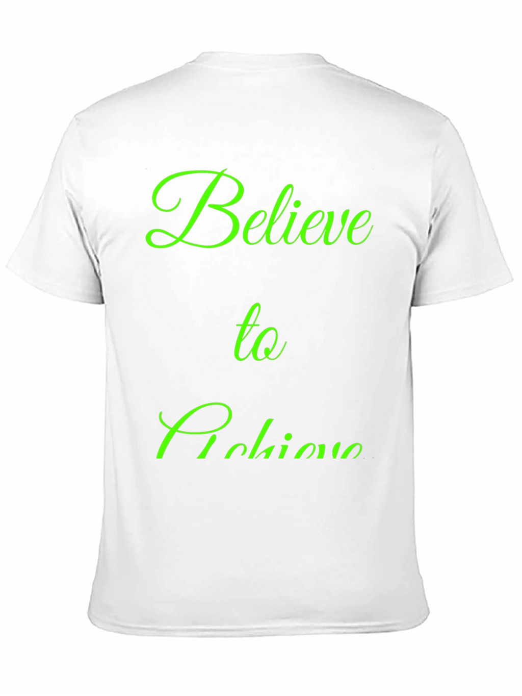 Believe to Achieve Black Graphic Tee