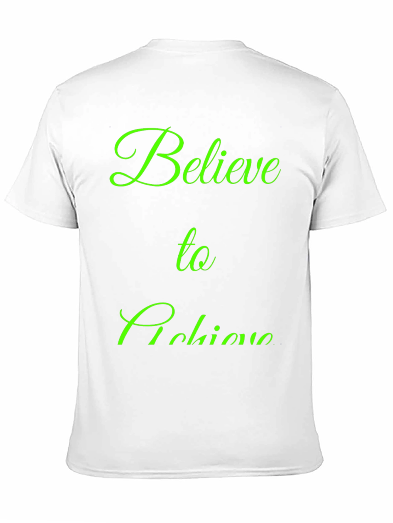 Believe to Achieve Black Graphic Tee