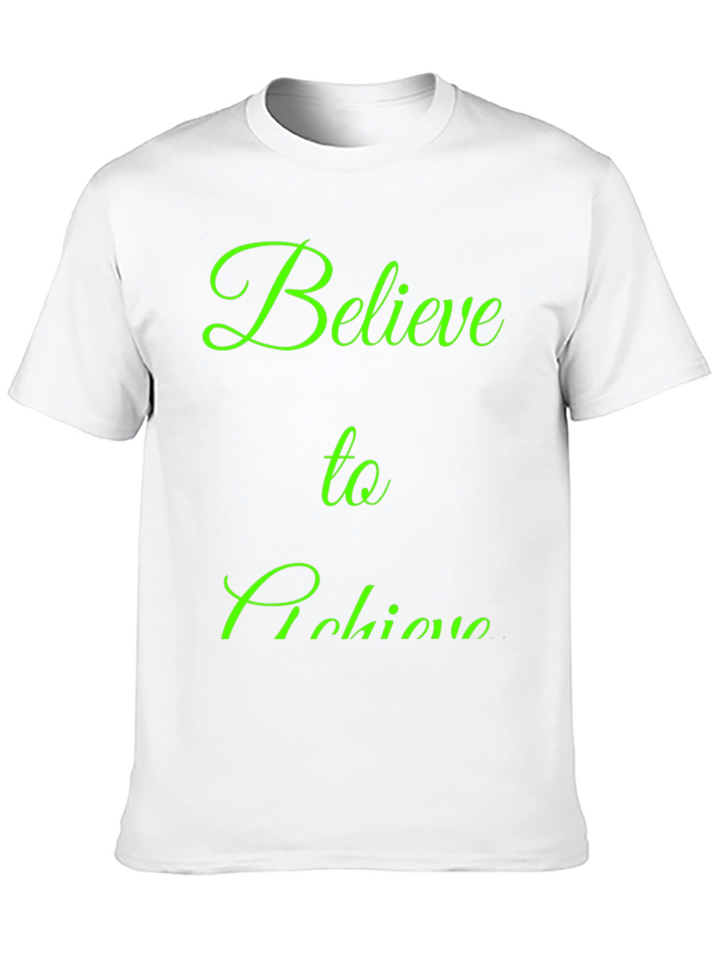 Believe to Achieve Black Graphic Tee