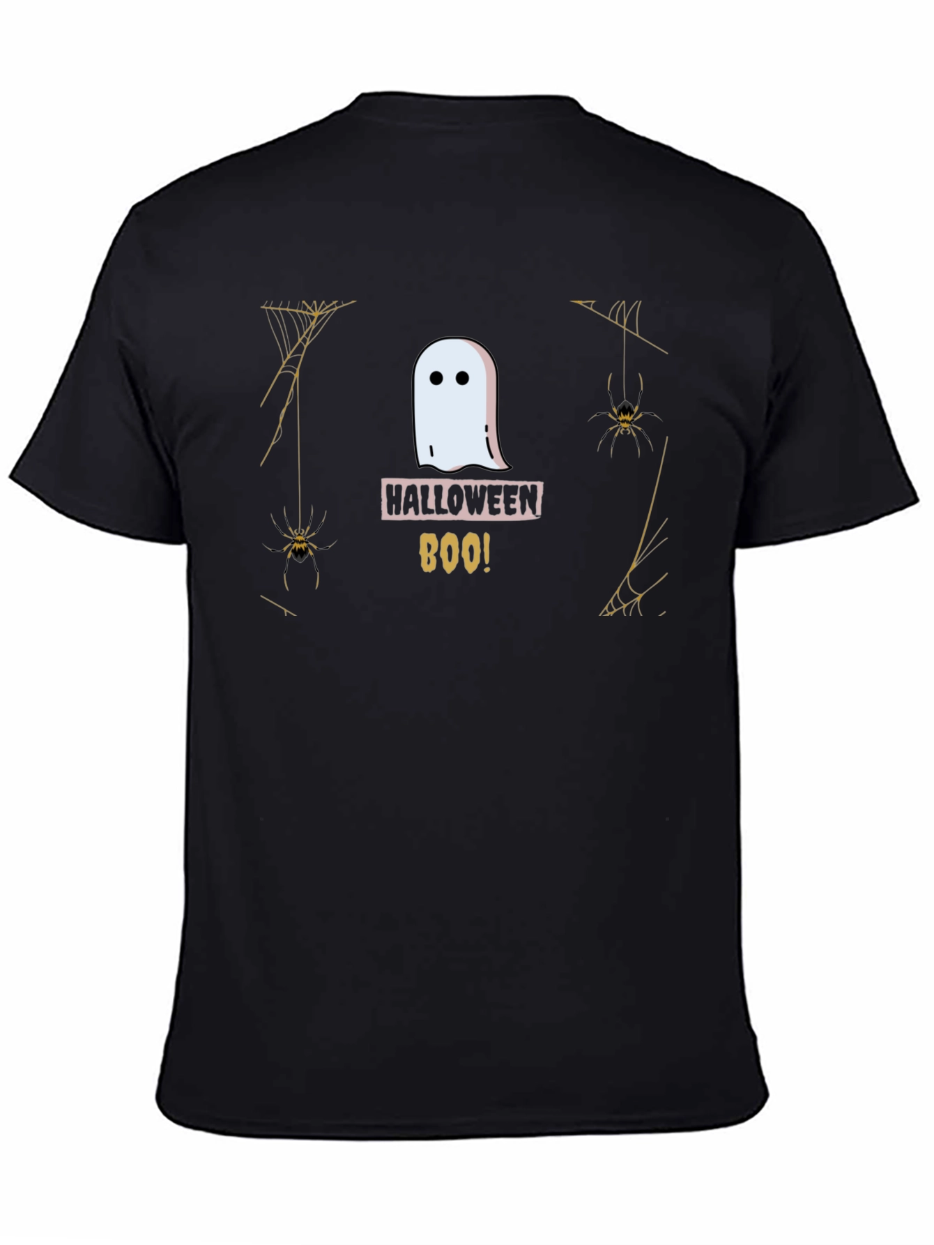 Halloween Ghost Boo! Black T-Shirt