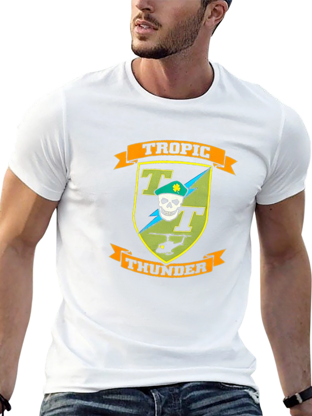 Tropic Thunder Graphic T-Shirt - Black