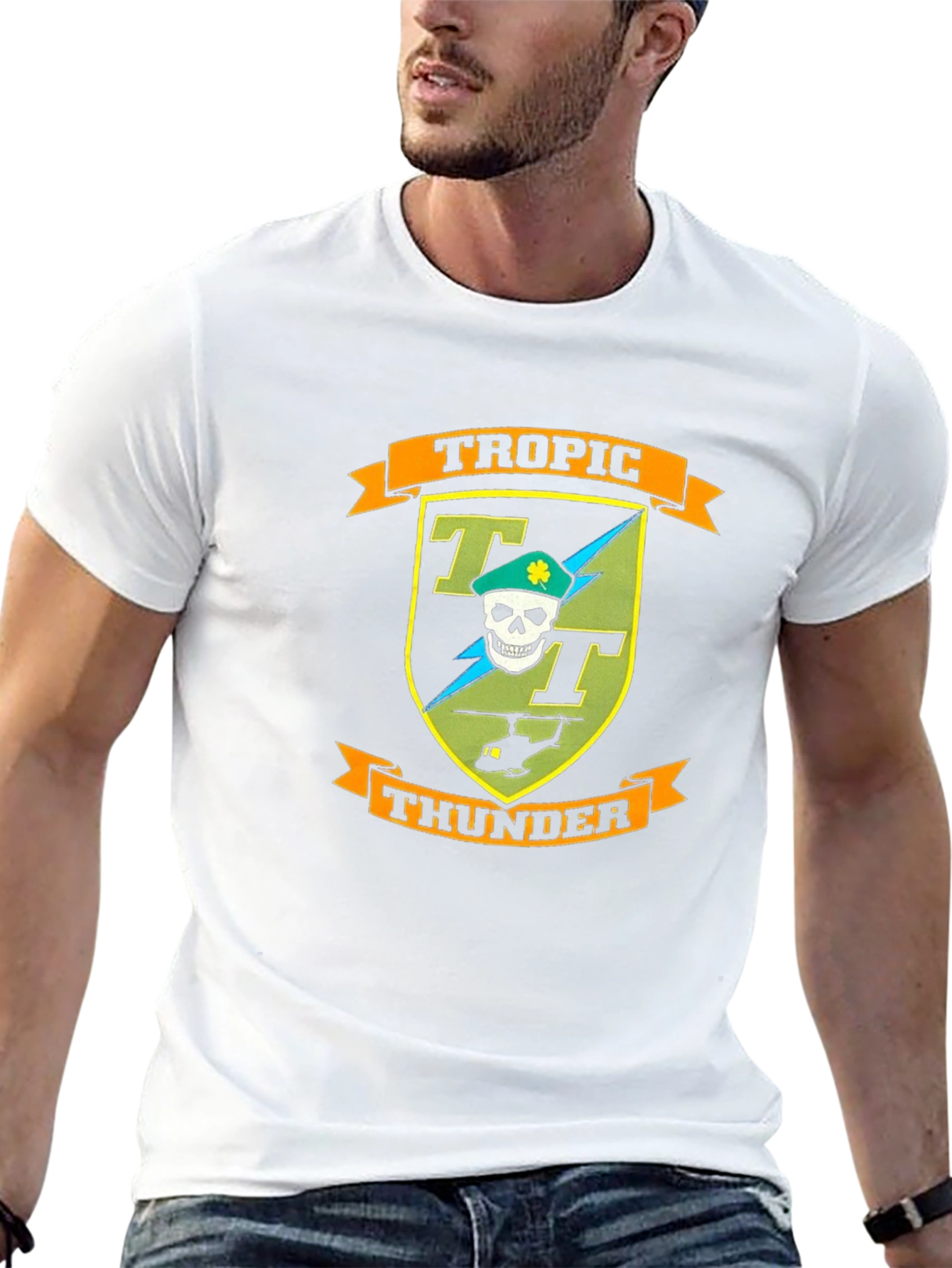 Tropic Thunder Graphic T-Shirt - Black