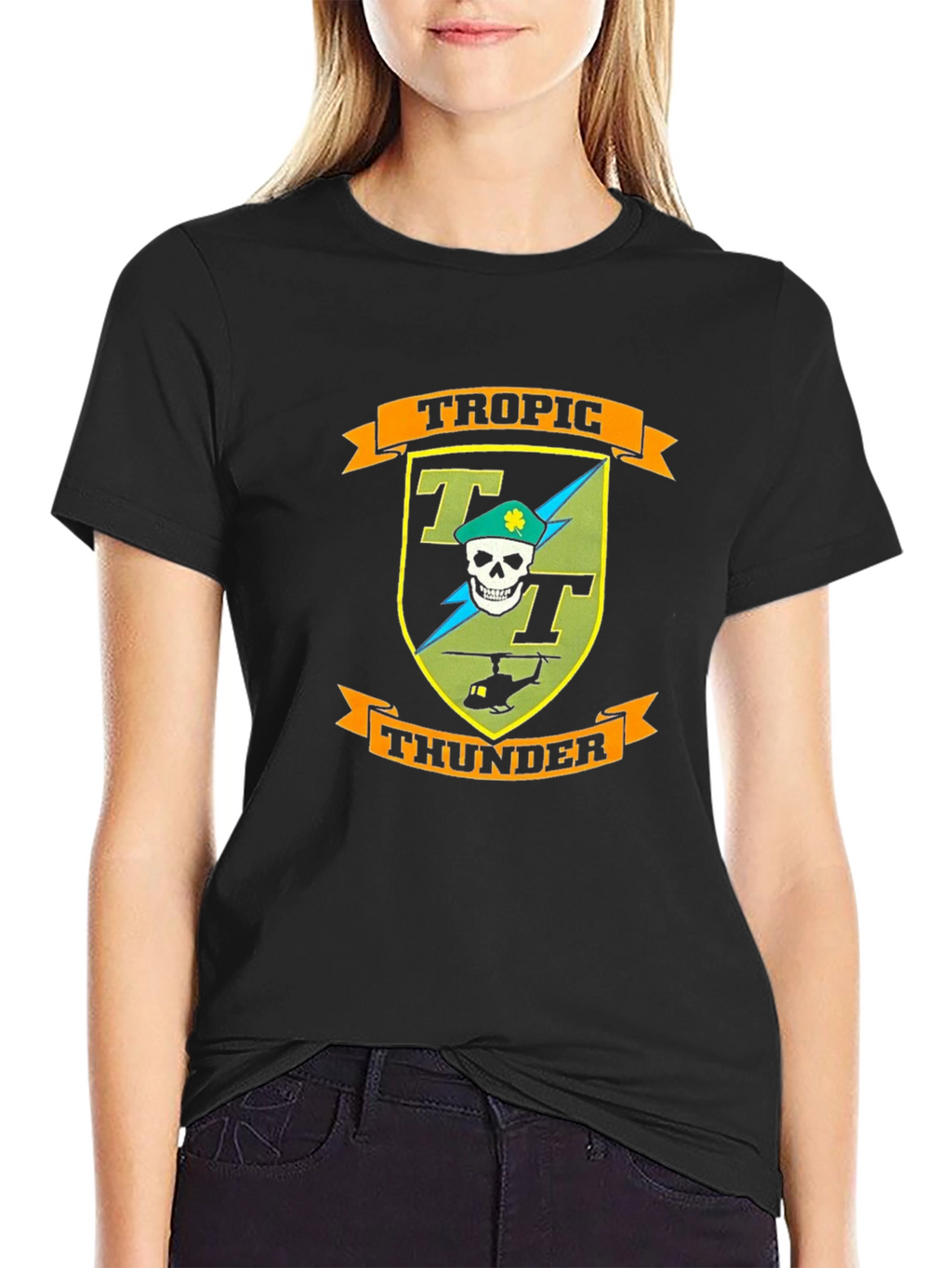 Tropic Thunder Graphic T-Shirt - Black