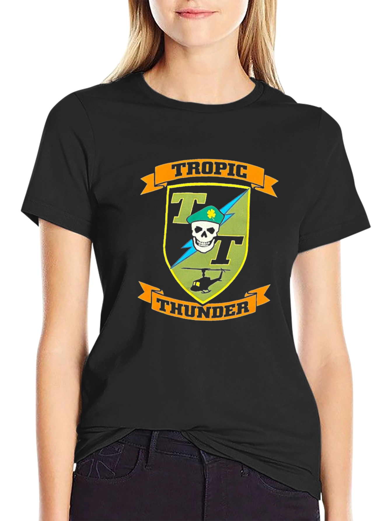 Tropic Thunder Graphic T-Shirt - Black