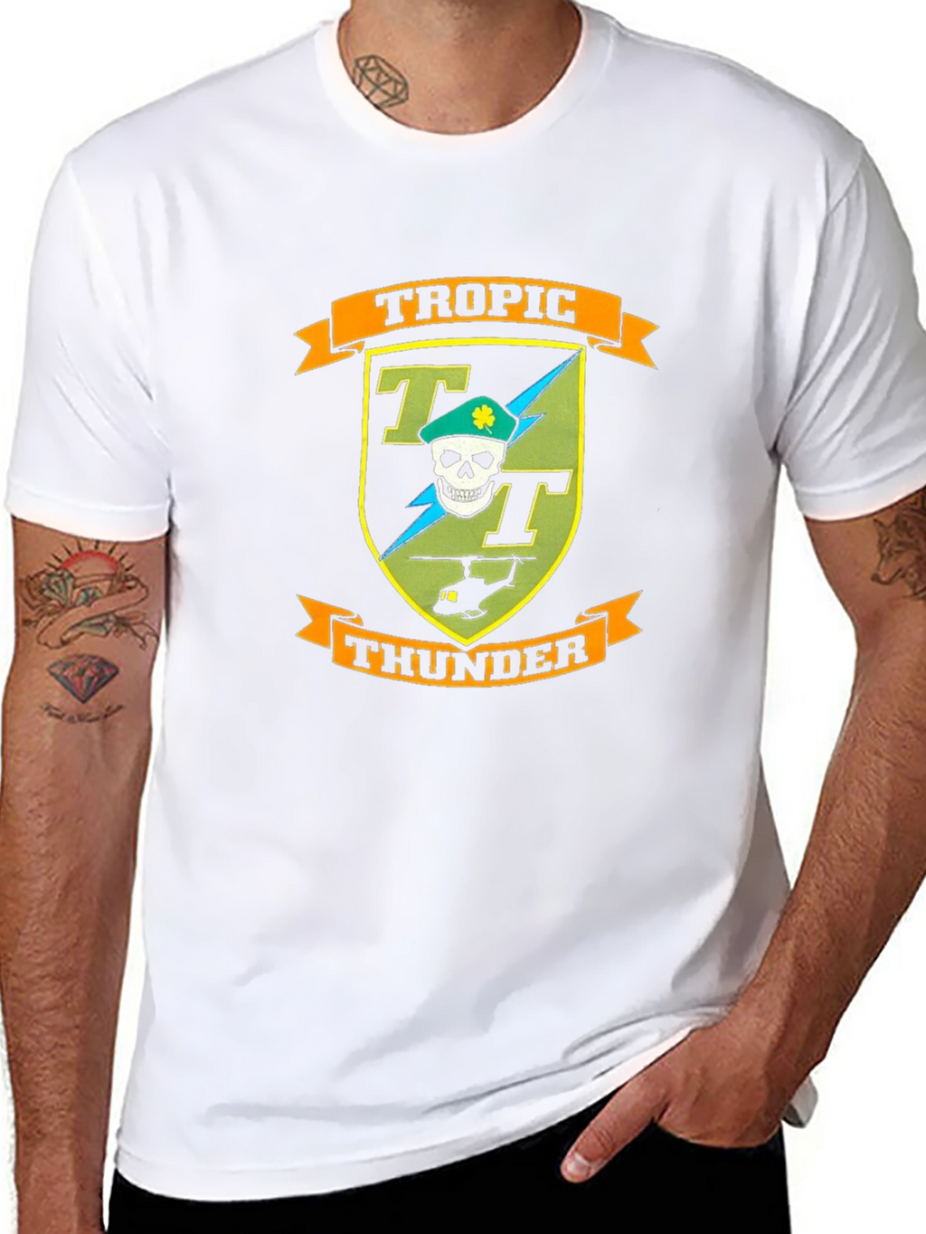 Tropic Thunder Graphic T-Shirt - Black