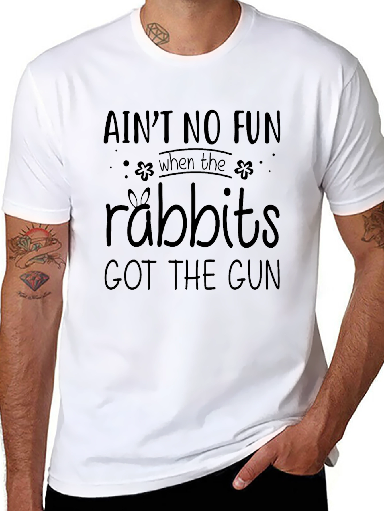 Aint No Fun Rabbits Gun T-Shirt